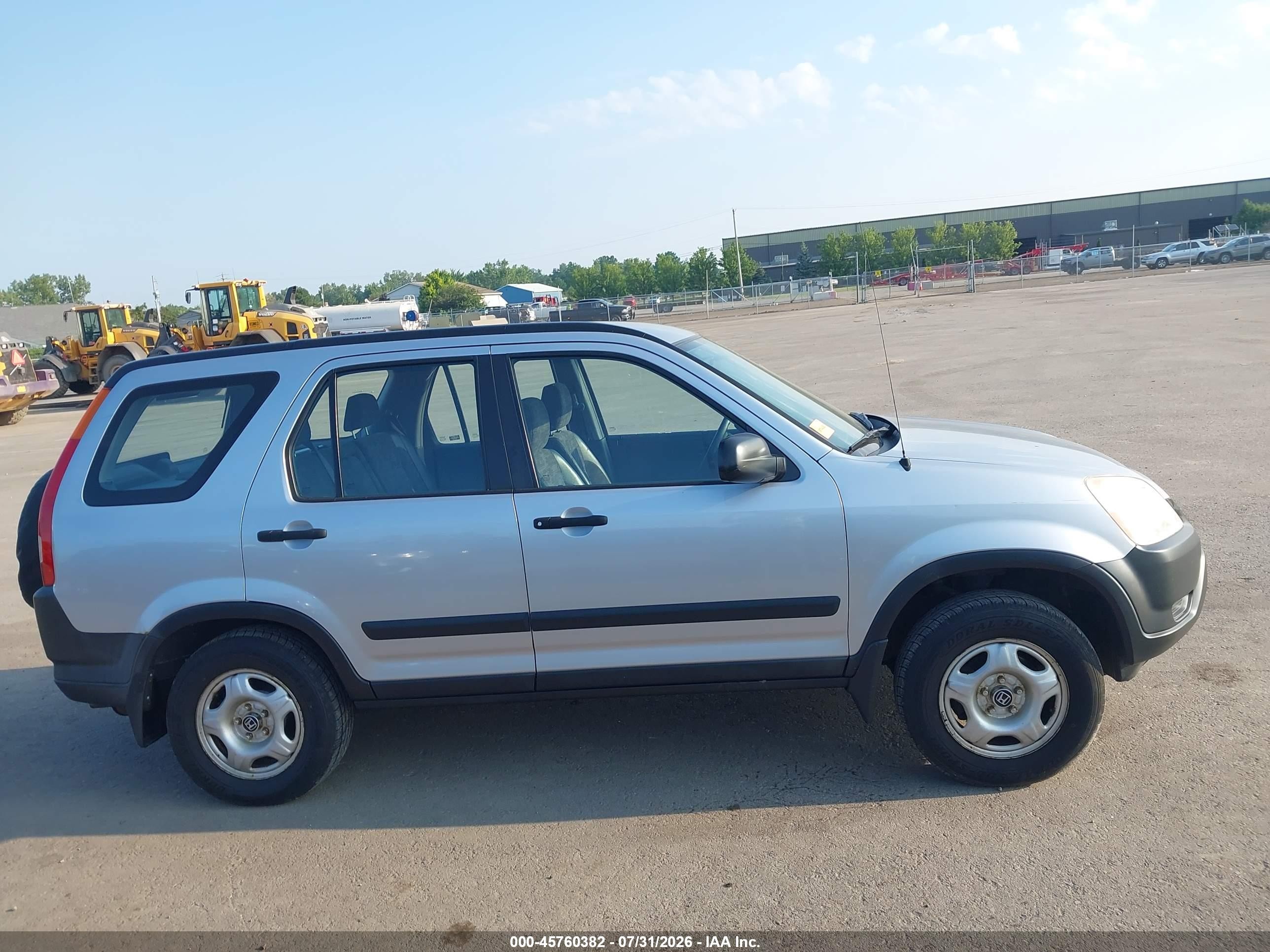 2003 Honda Cr-v Lx Silver vin: SHSRD78423U150881