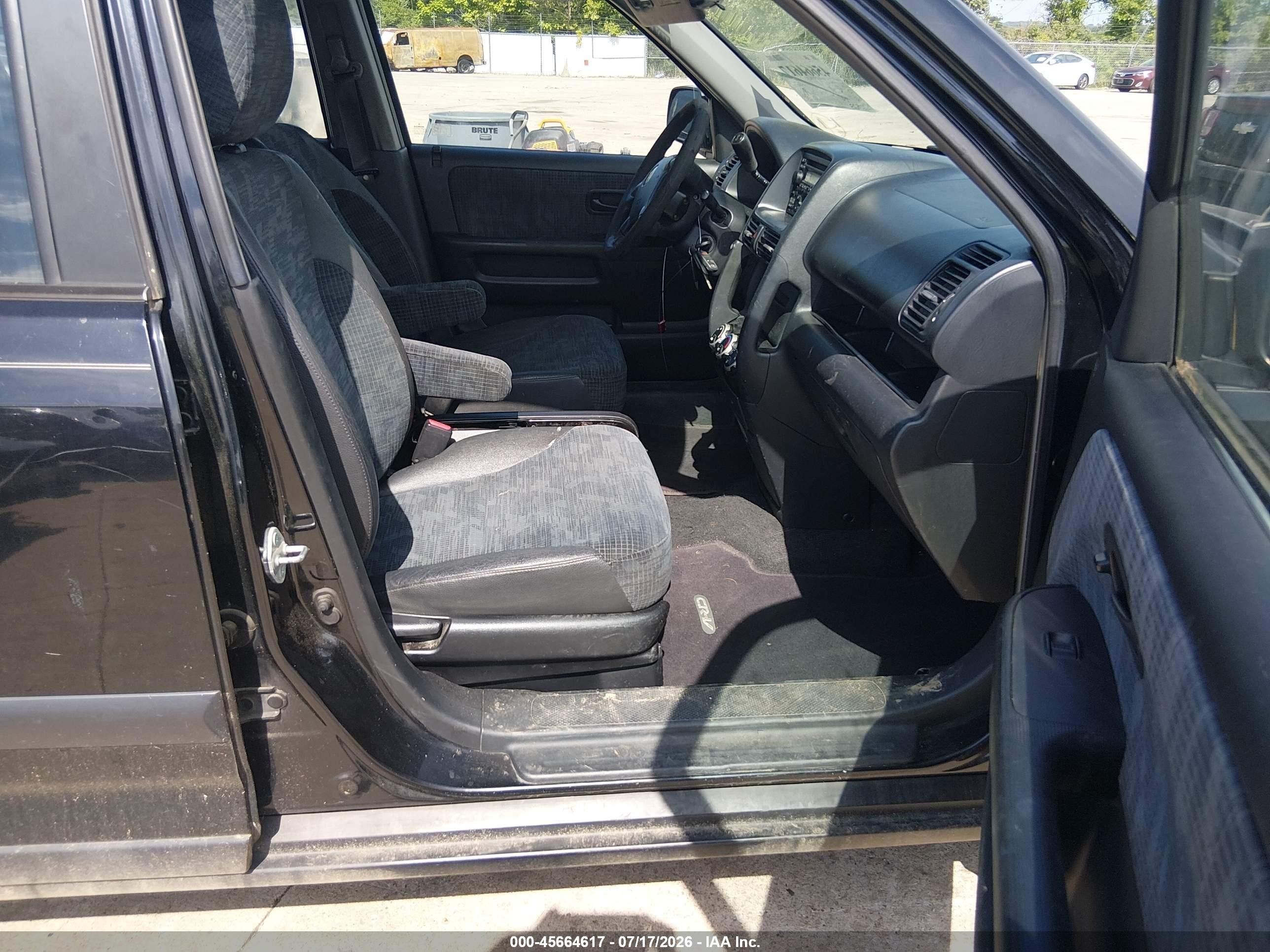 2004 Honda Cr-v Lx Black vin: SHSRD78424U246771