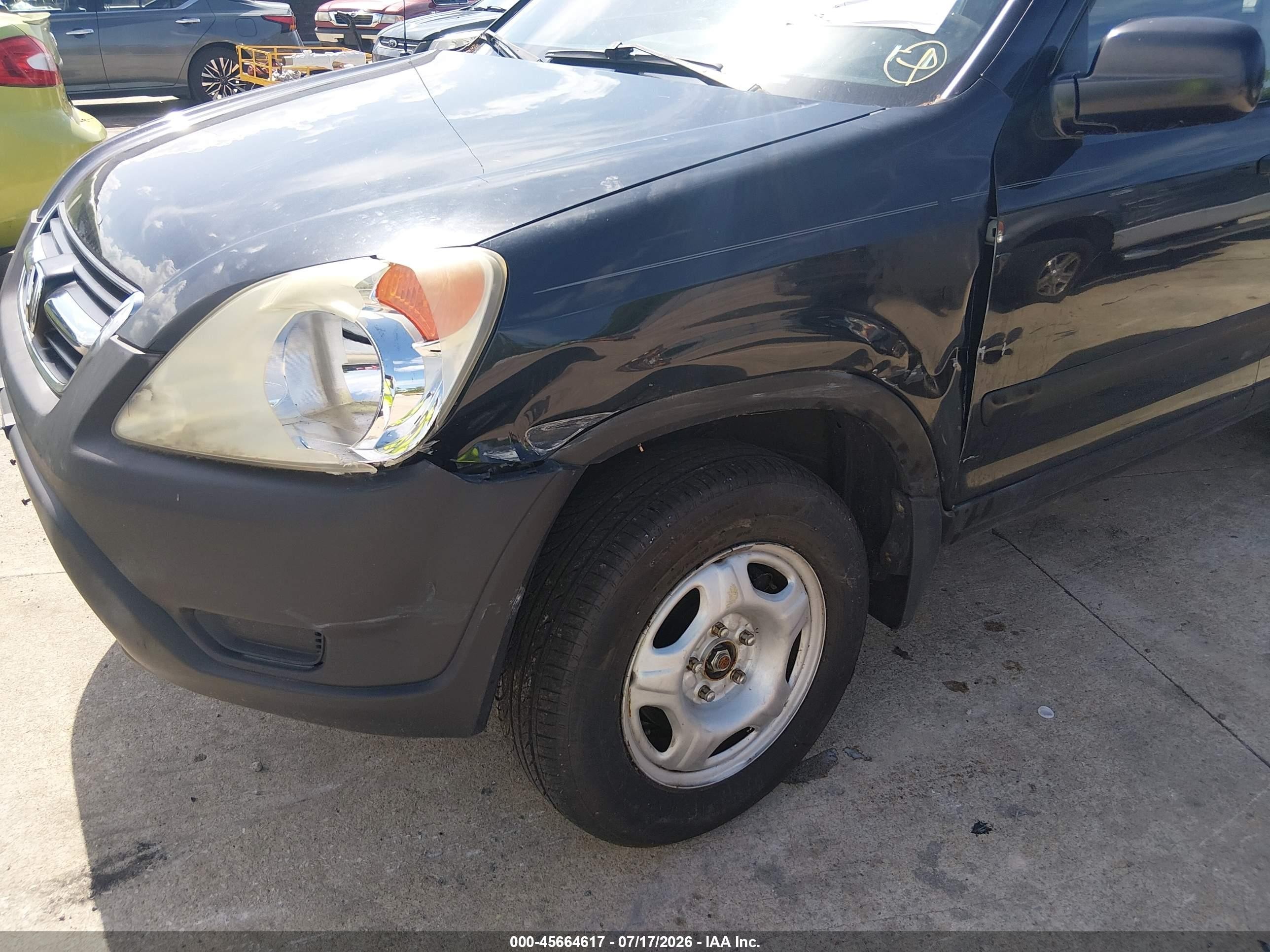 2004 Honda Cr-v Lx Black vin: SHSRD78424U246771