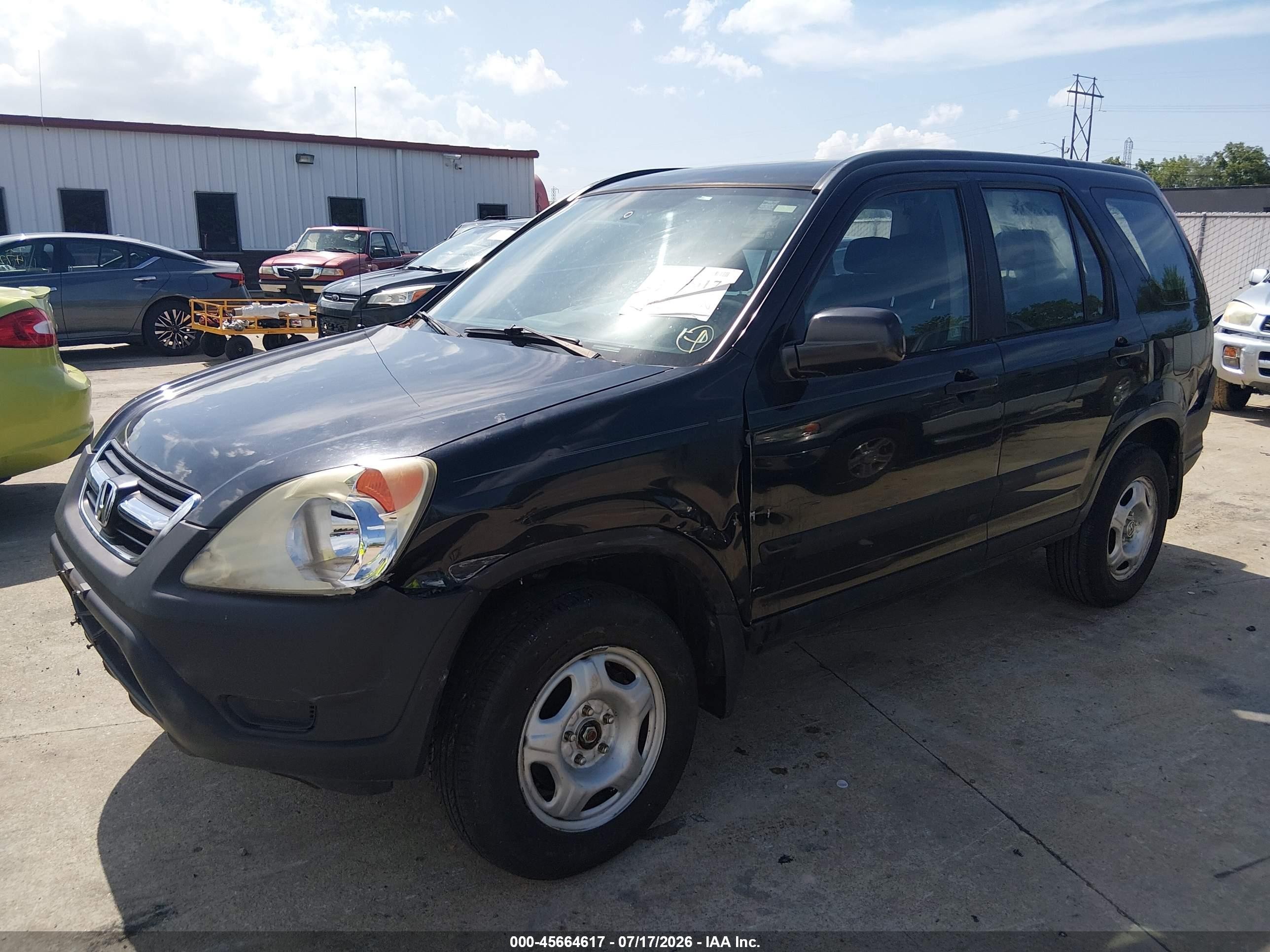 2004 Honda Cr-v Lx Black vin: SHSRD78424U246771