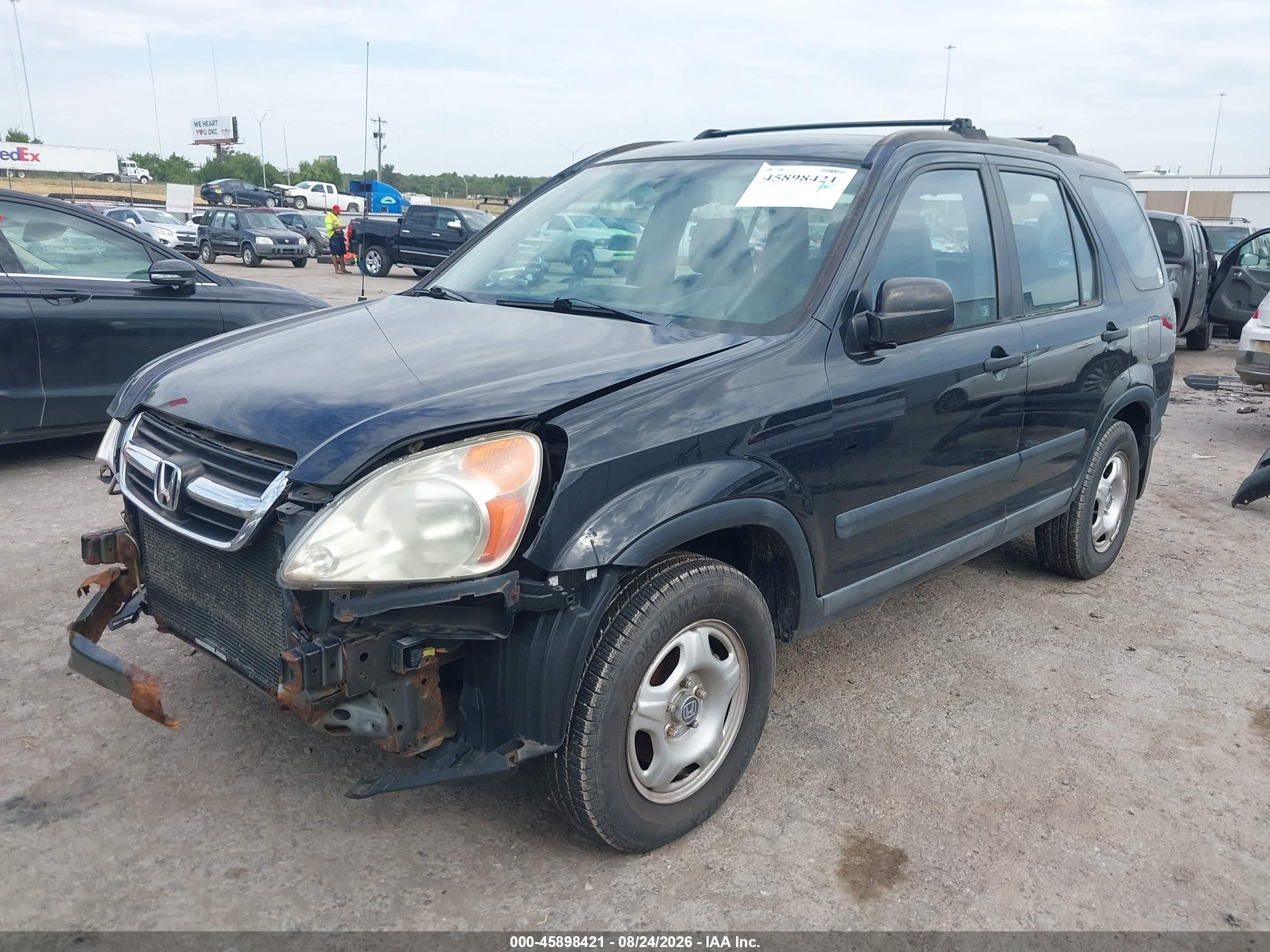 2003 Honda Cr-v Lx Black vin: SHSRD78433U123849