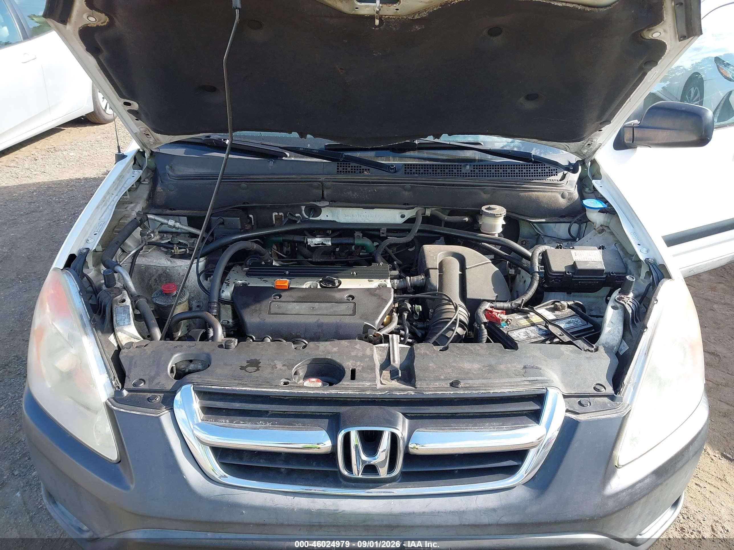2004 Honda Cr-v Lx White vin: SHSRD78434U249761