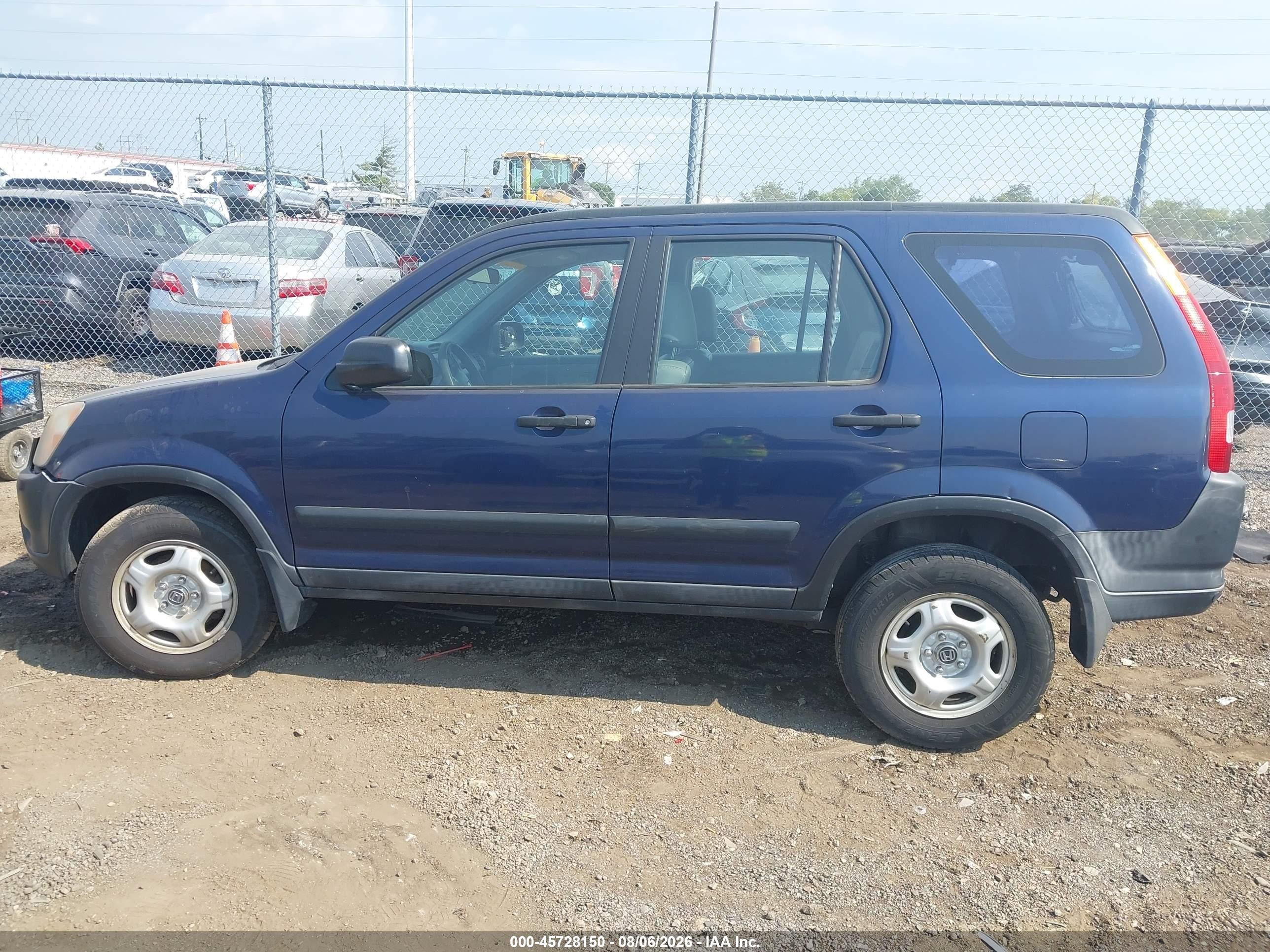 2004 Honda Cr-v Lx Синий vin: SHSRD78444U206790