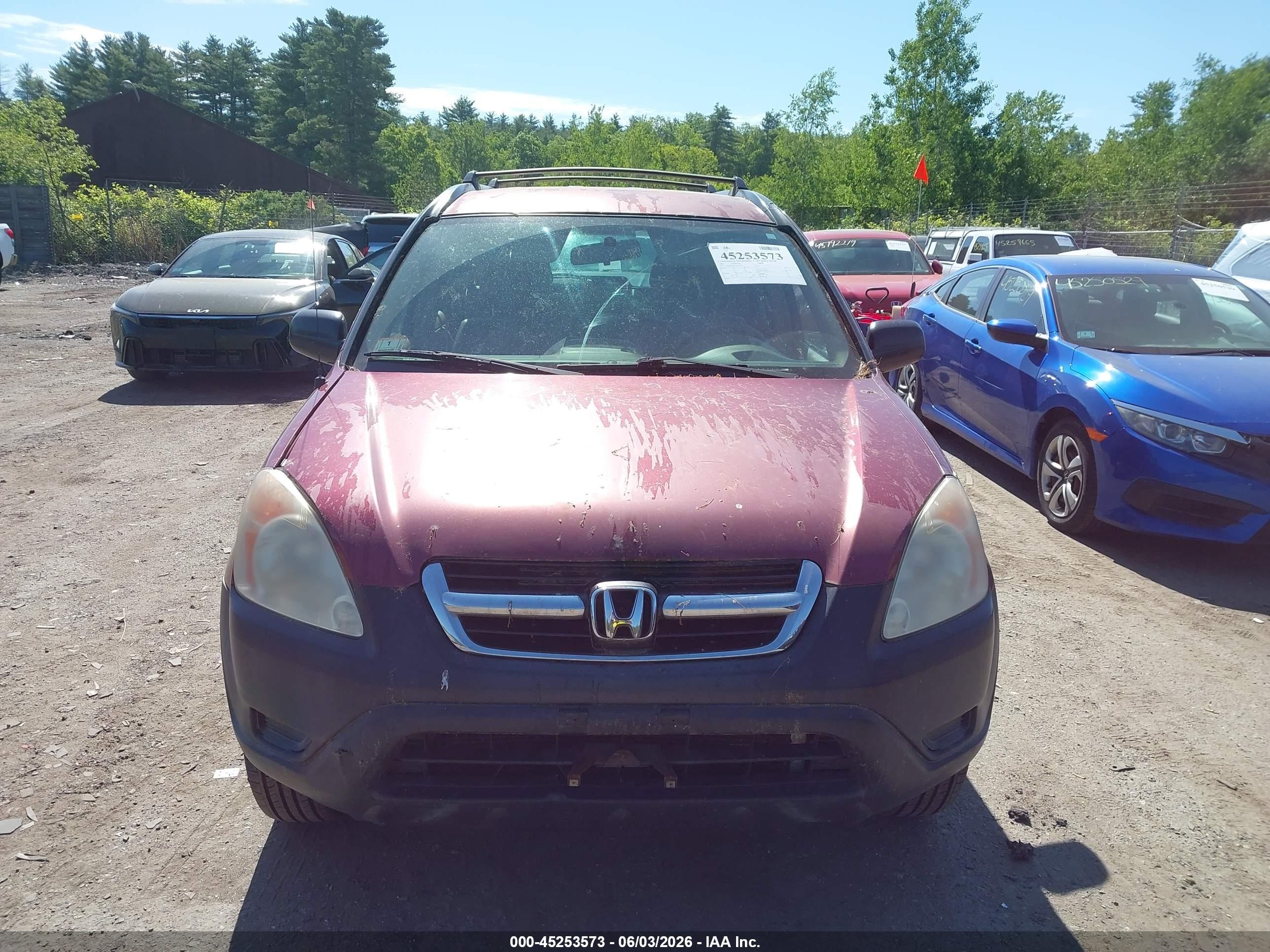 2004 Honda Cr-v Lx Красный vin: SHSRD78454U235568