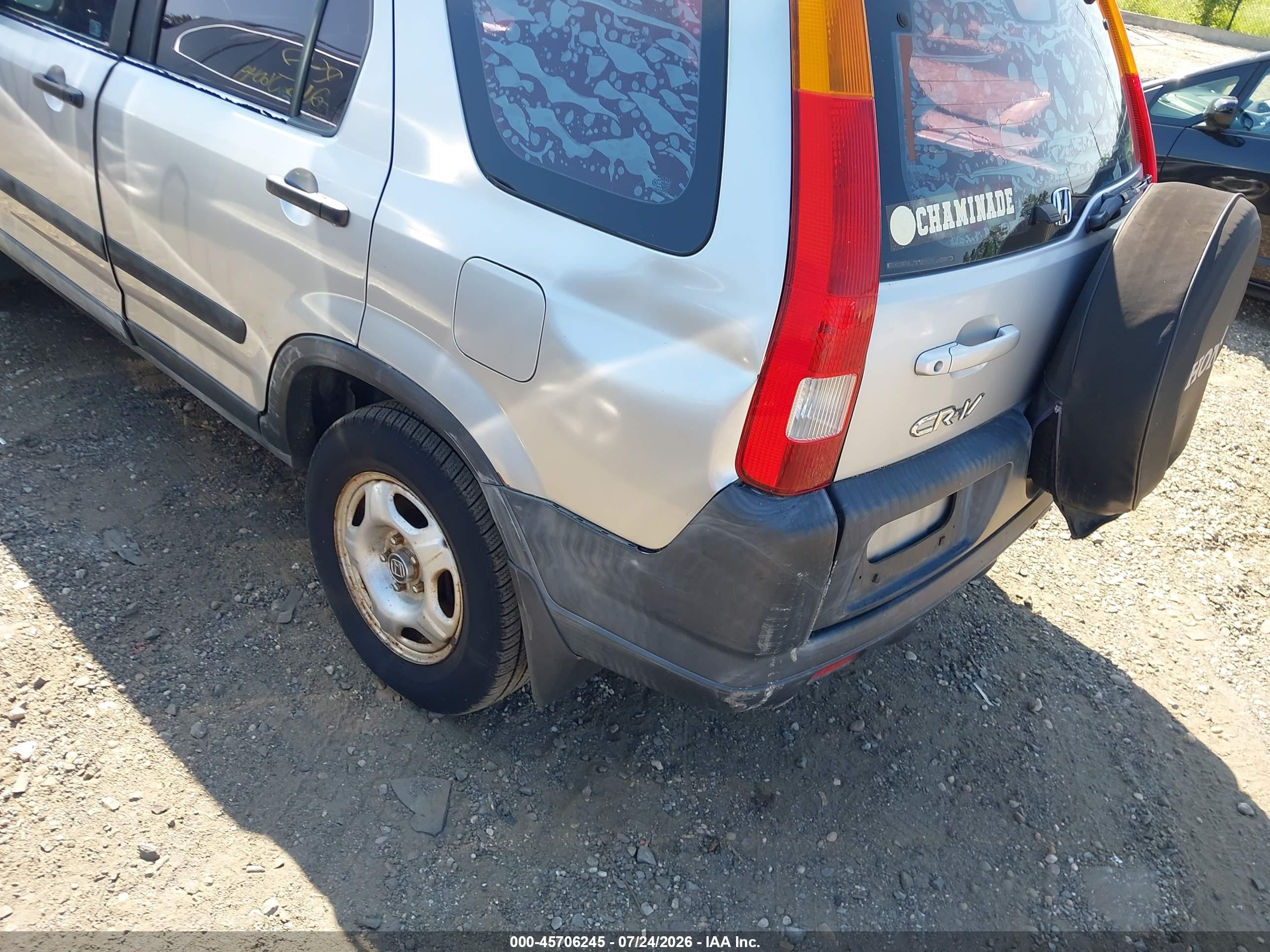 2003 Honda Cr-v Lx Silver vin: SHSRD78463U117396