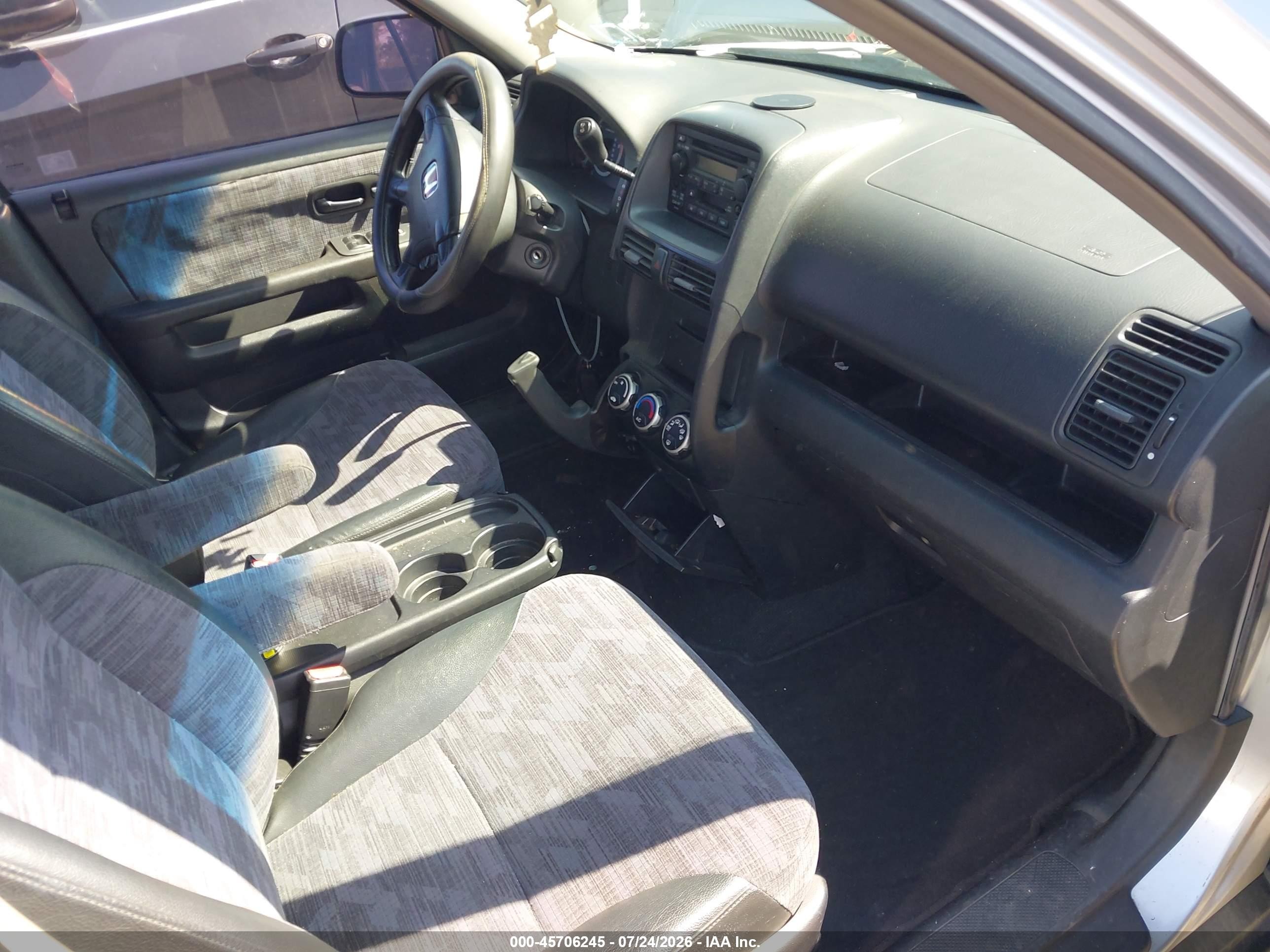 2003 Honda Cr-v Lx Silver vin: SHSRD78463U117396