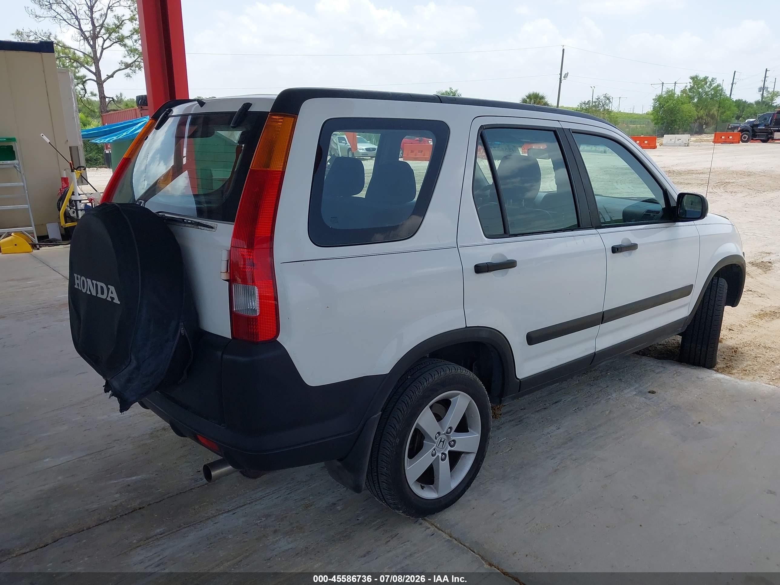 2003 Honda Cr-v Lx White vin: SHSRD78463U157641
