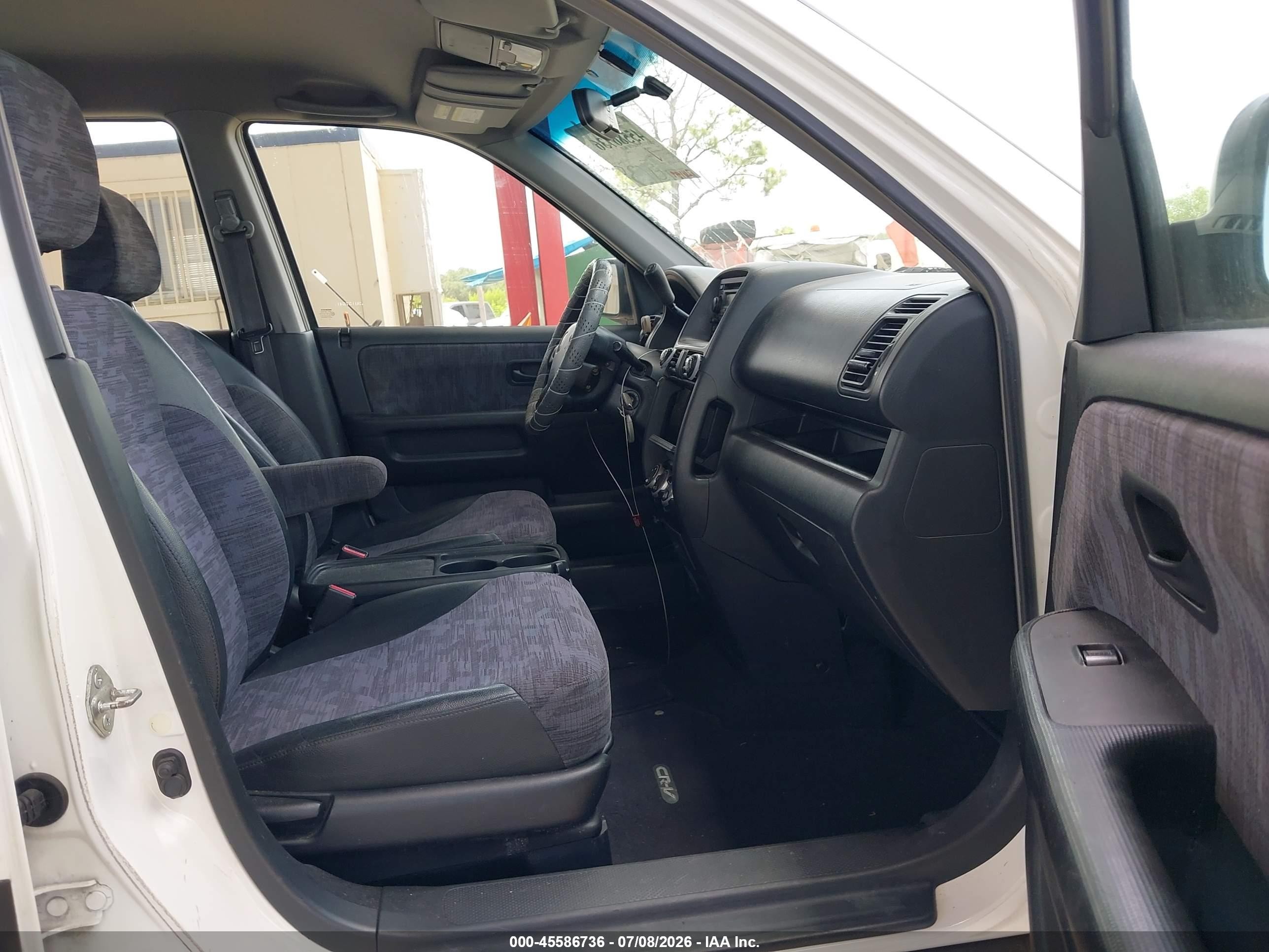2003 Honda Cr-v Lx White vin: SHSRD78463U157641
