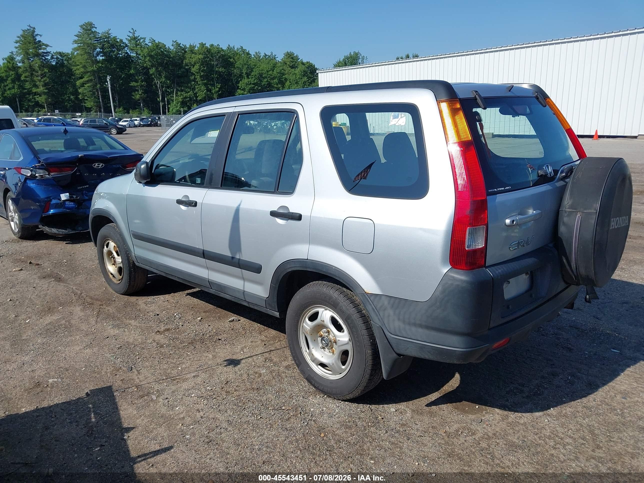 2002 Honda Cr-v Lx Silver vin: SHSRD78472U008363
