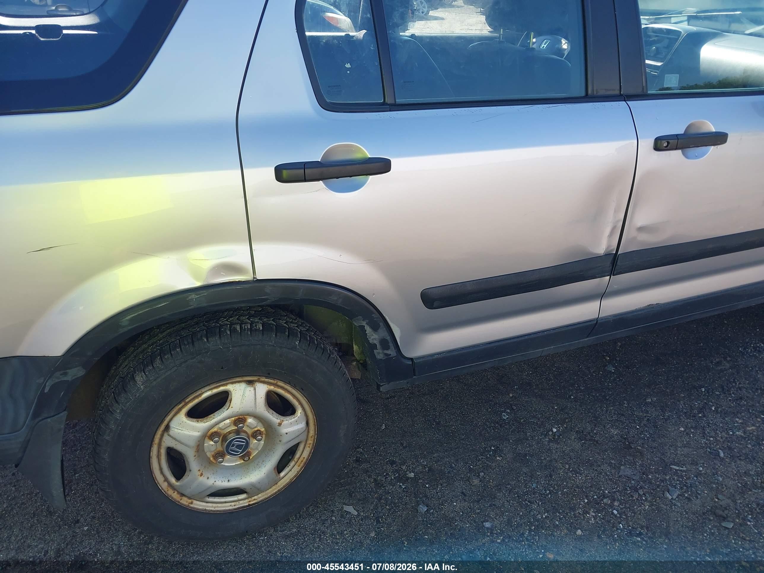 2002 Honda Cr-v Lx Silver vin: SHSRD78472U008363