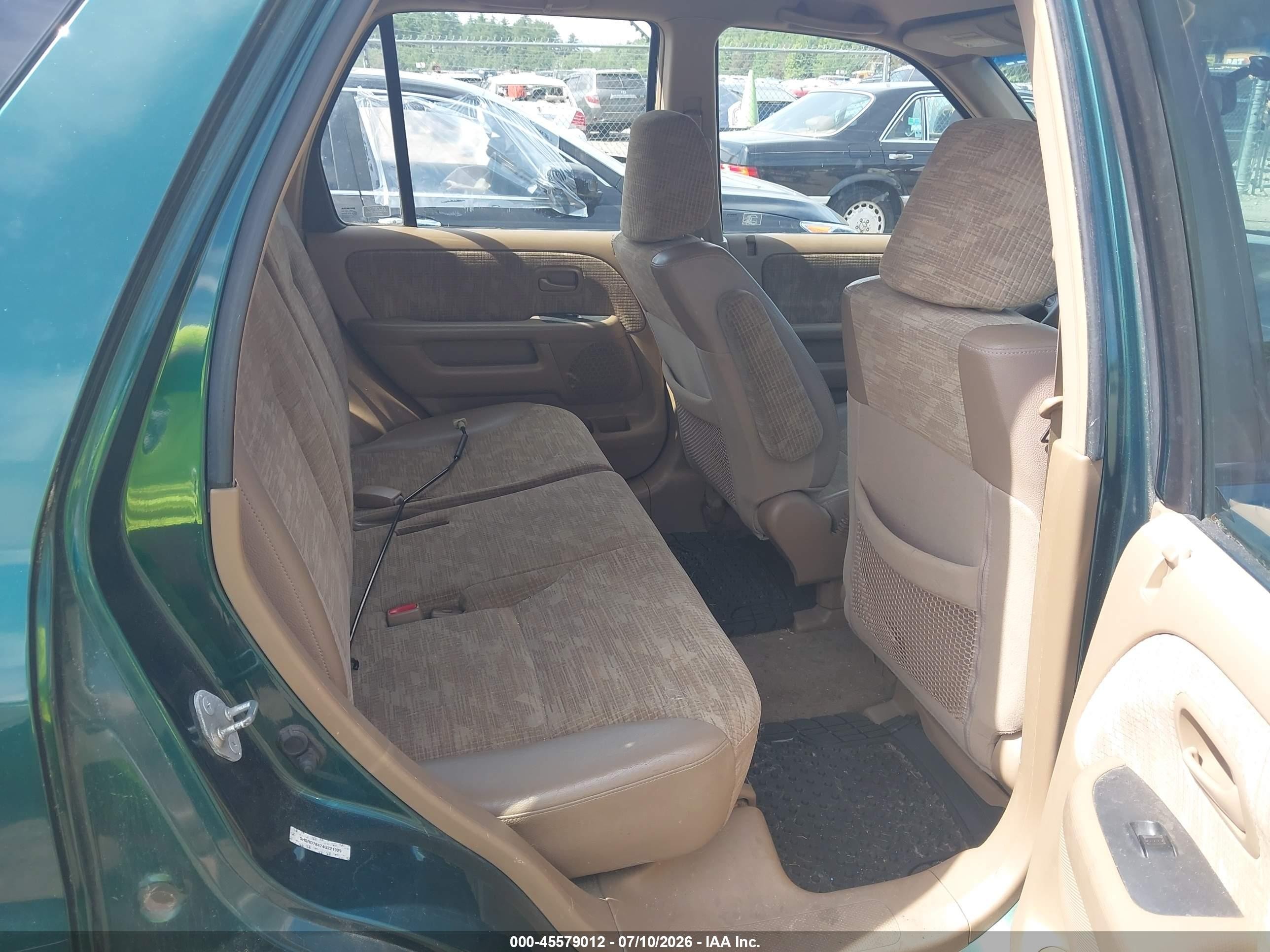 2004 Honda Cr-v Lx Green vin: SHSRD78474U221929