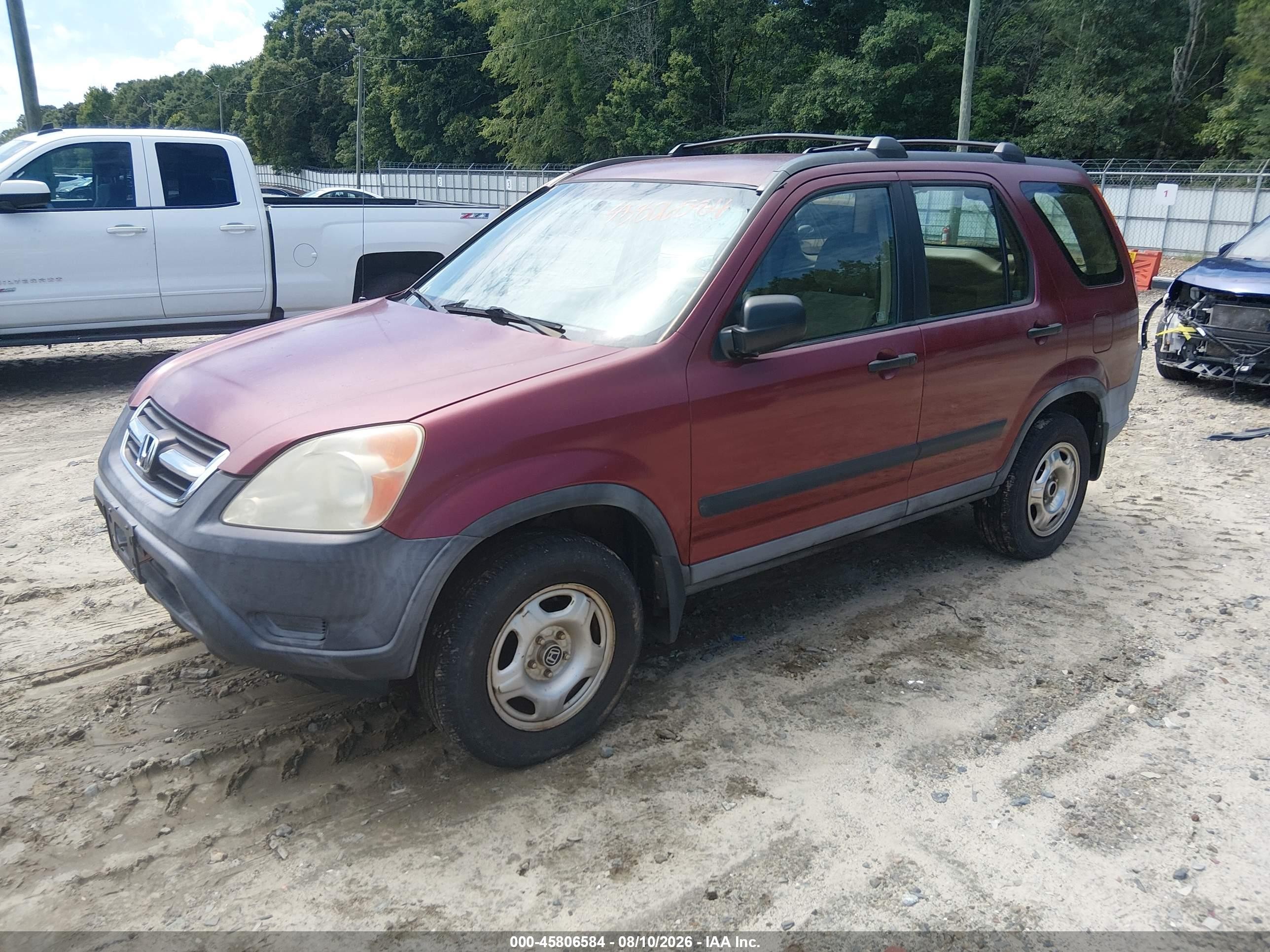 2004 Honda Cr-v Lx Красный vin: SHSRD78474U228718