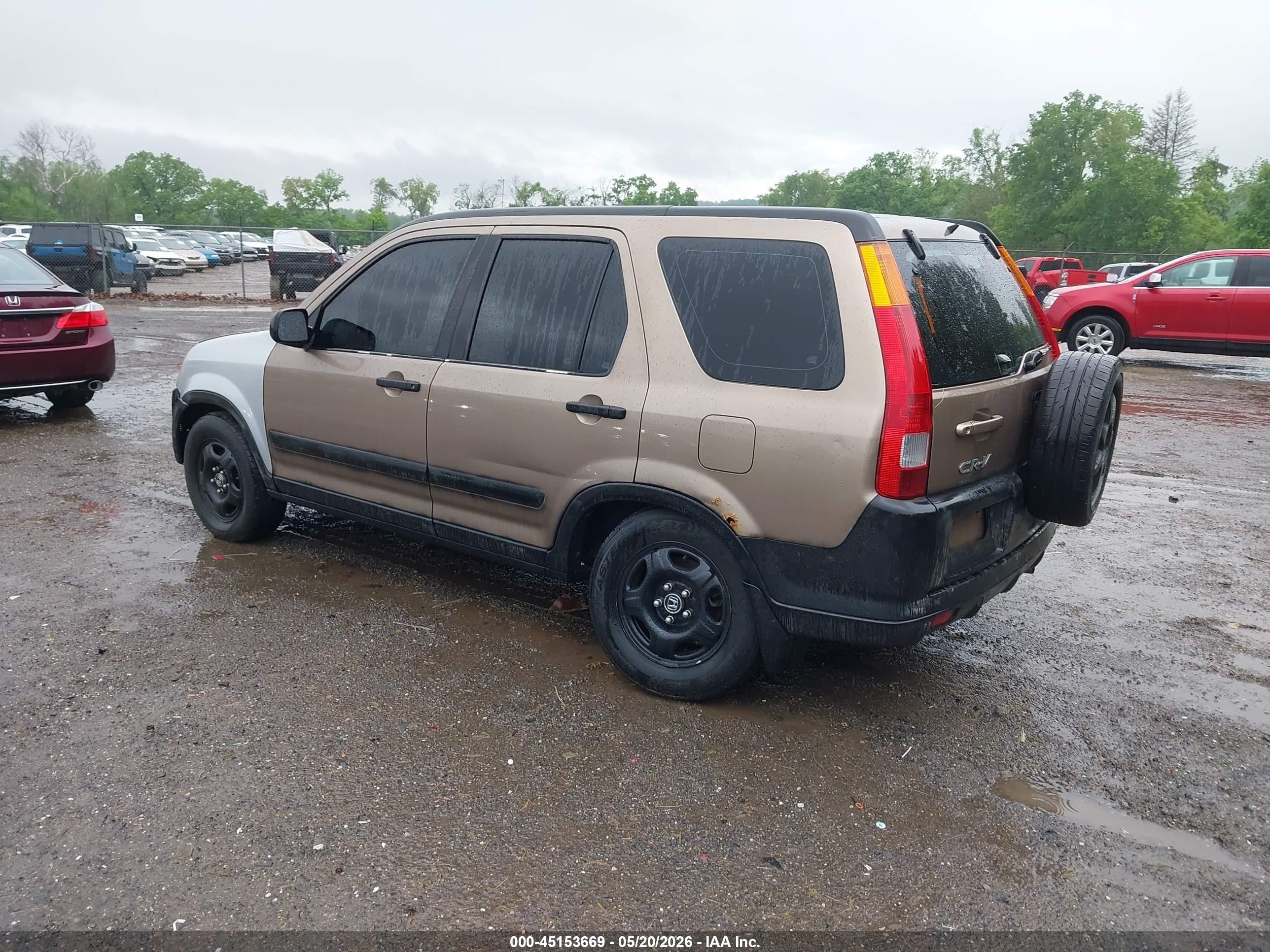 2003 Honda Cr-v Lx Beige vin: SHSRD78483U113303