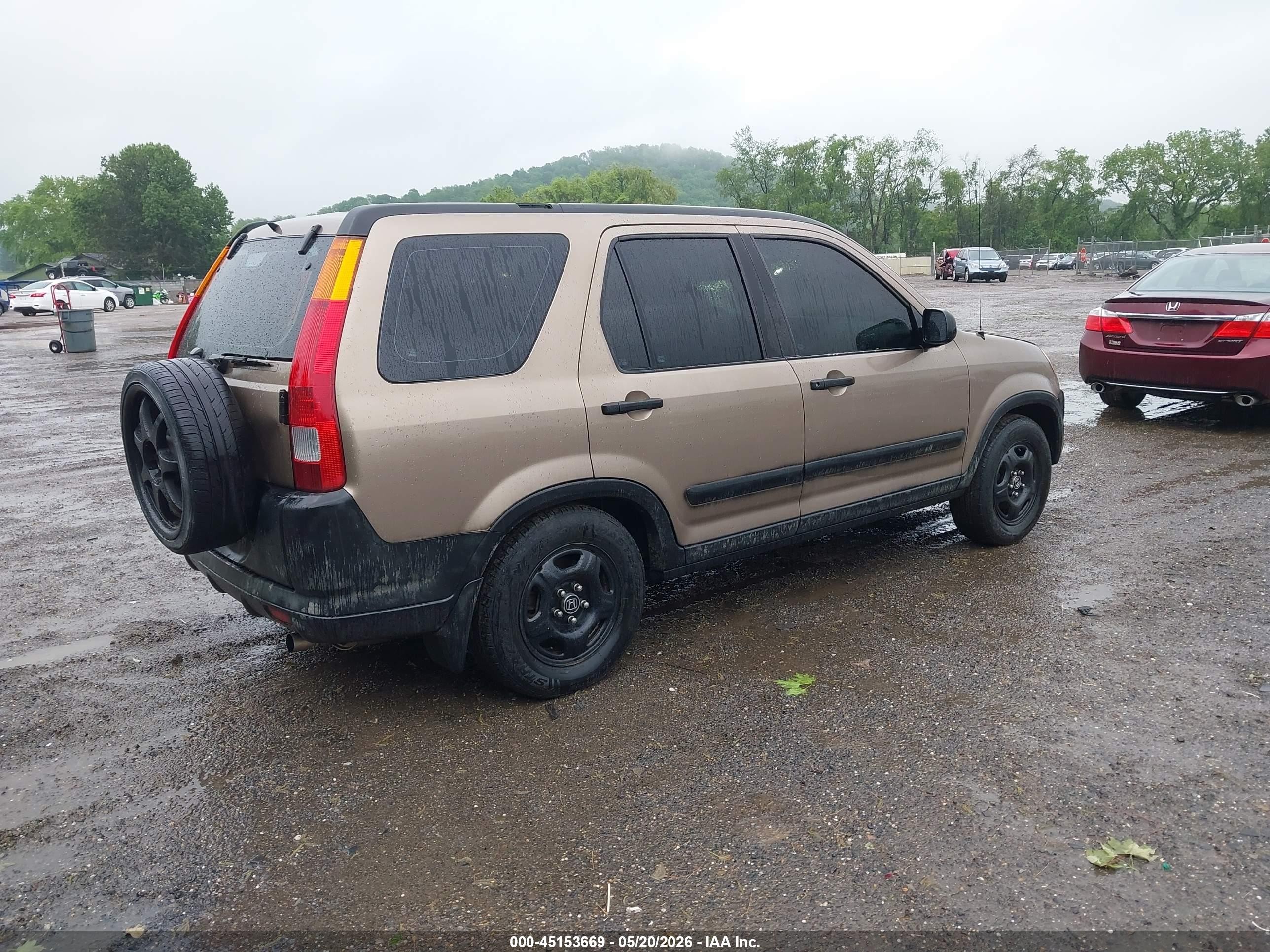 2003 Honda Cr-v Lx Beige vin: SHSRD78483U113303
