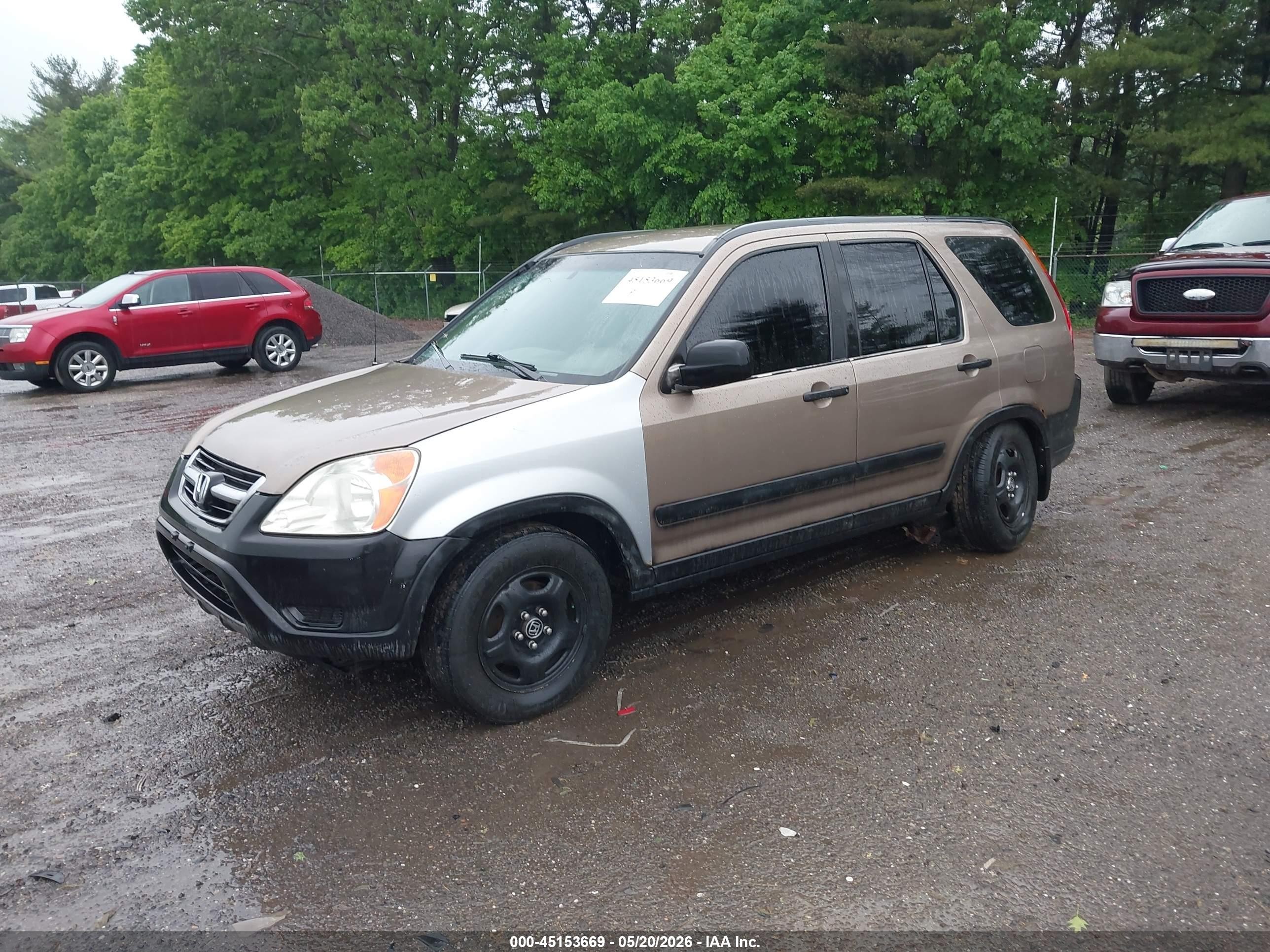 2003 Honda Cr-v Lx Beige vin: SHSRD78483U113303