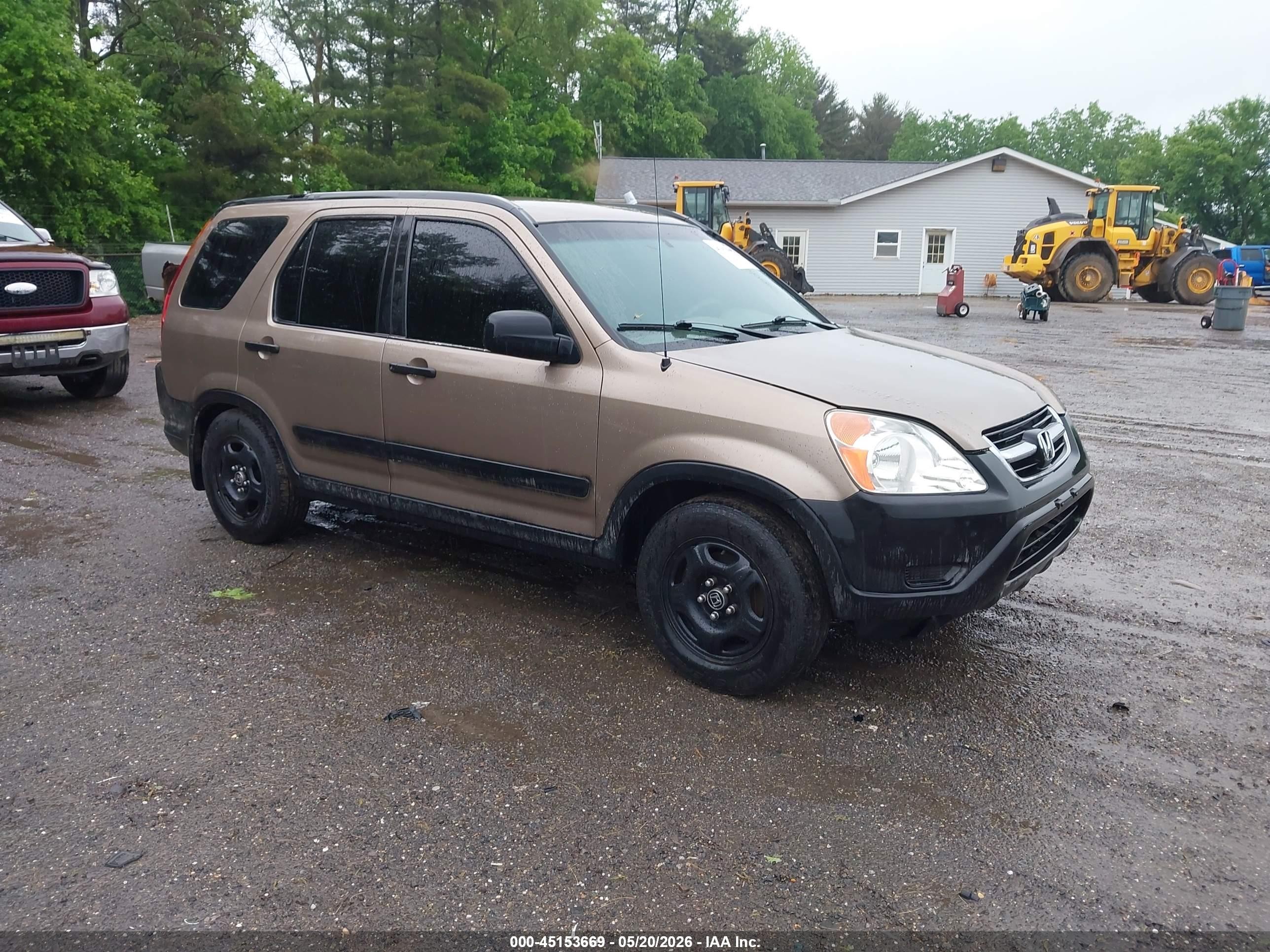 2003 Honda Cr-v Lx Beige vin: SHSRD78483U113303