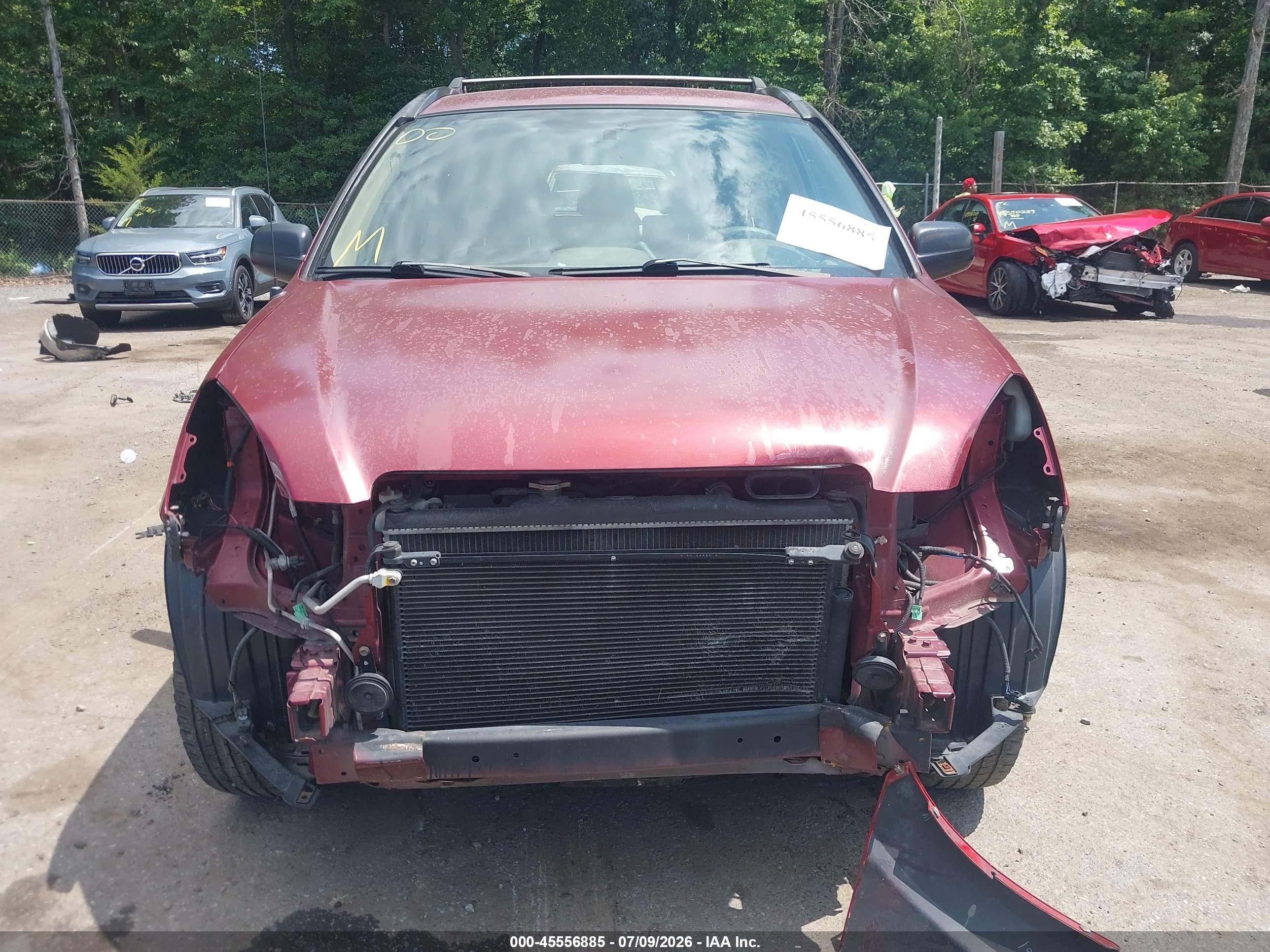 2004 Honda Cr-v Lx Red vin: SHSRD78484U244894