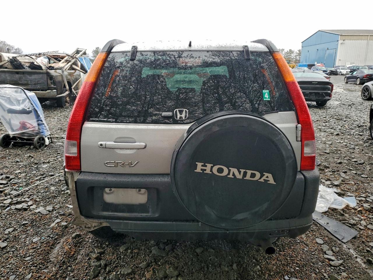 2004 Honda Crv Awd Silver vin: SHSRD78484U252686