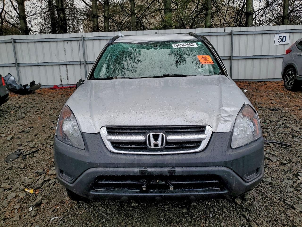 2004 Honda Crv Awd Silver vin: SHSRD78484U252686