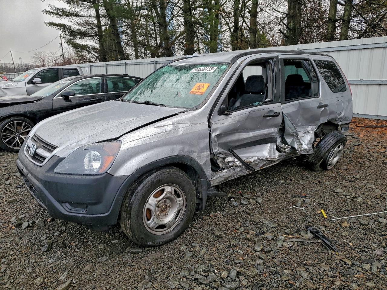 2004 Honda Crv Awd Silver vin: SHSRD78484U252686