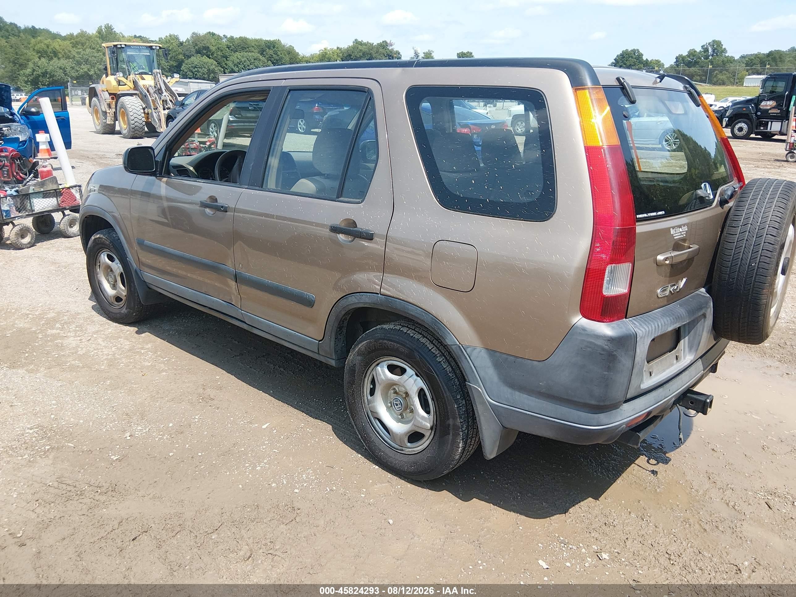 2002 Honda Cr-v Lx Brown vin: SHSRD78492U007795