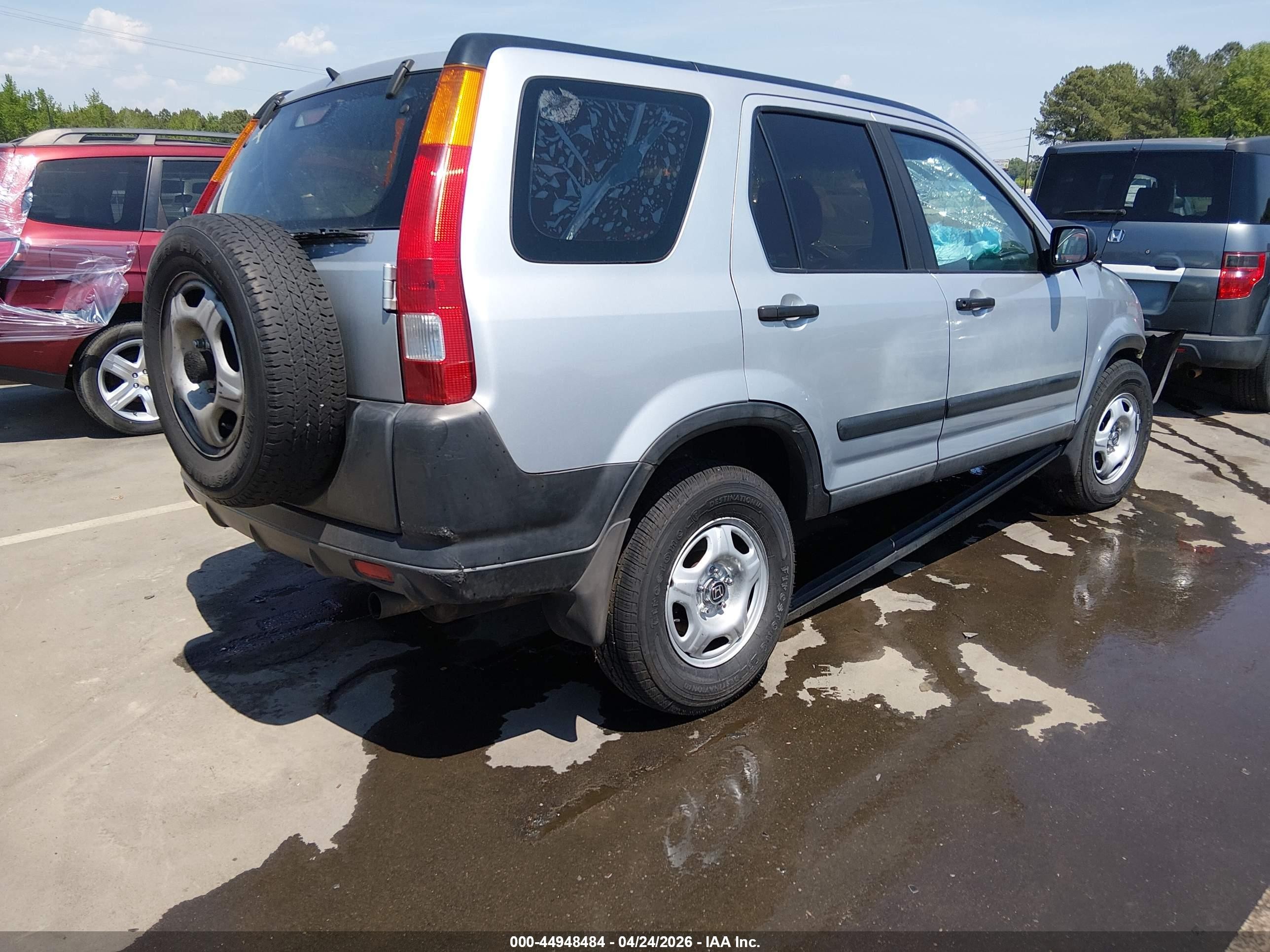 2002 Honda Cr-v Lx Silver vin: SHSRD78492U012429