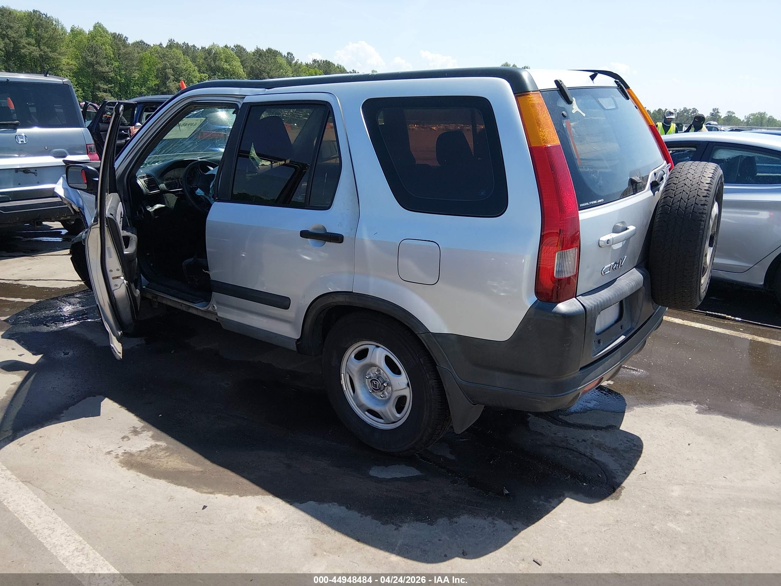2002 Honda Cr-v Lx Silver vin: SHSRD78492U012429