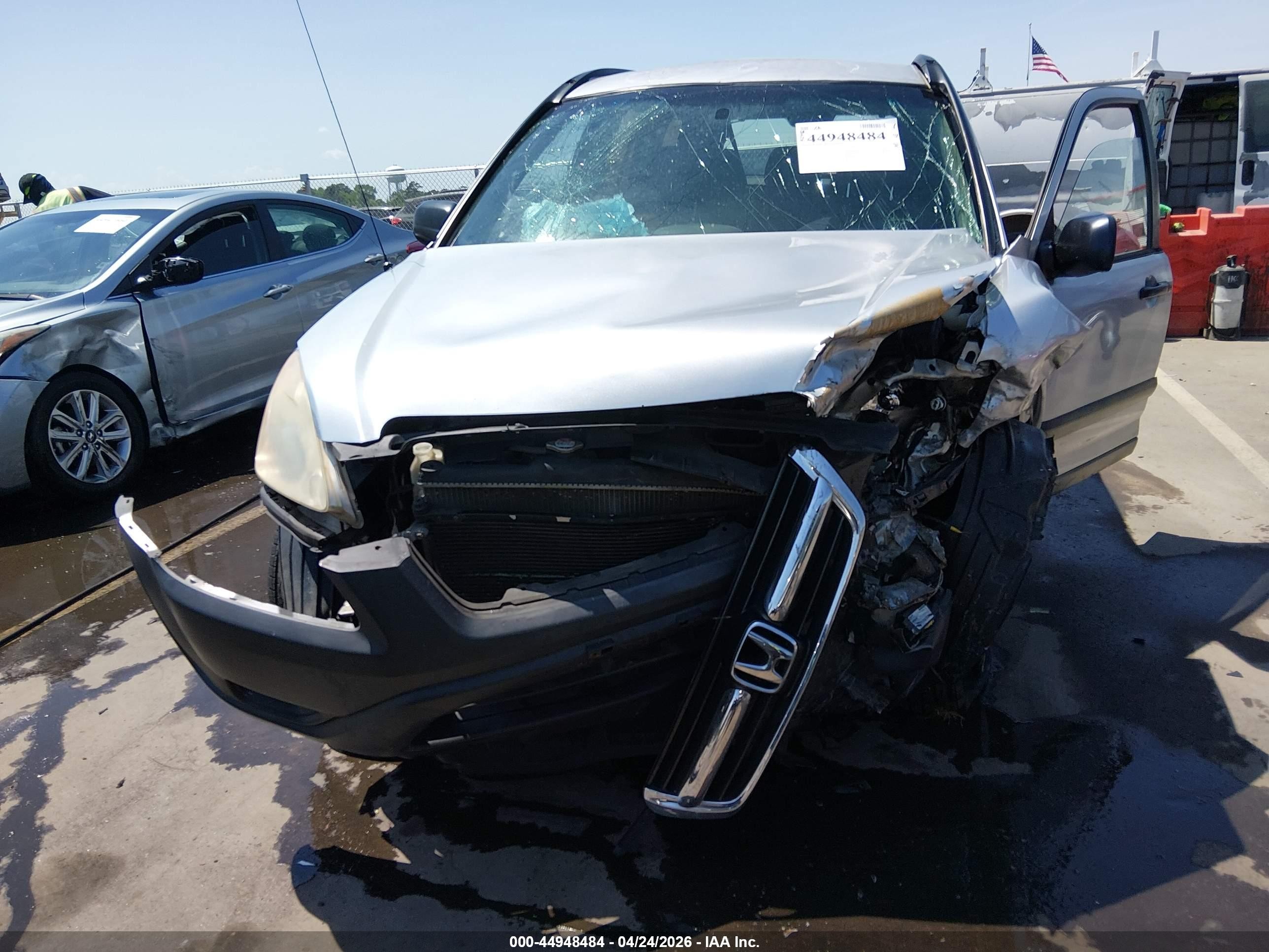 2002 Honda Cr-v Lx Silver vin: SHSRD78492U012429