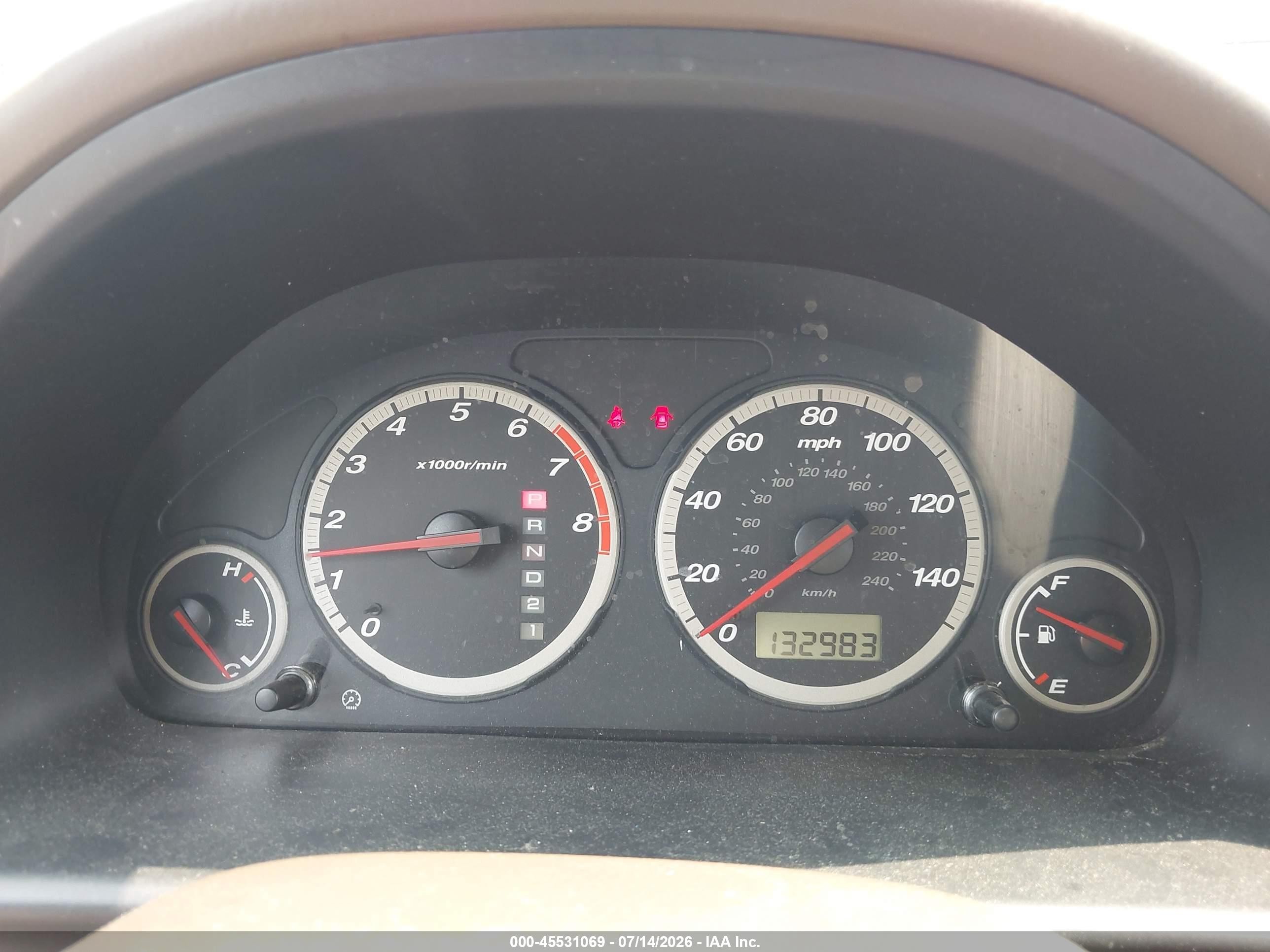 2004 Honda Cr-v Lx Burgundy vin: SHSRD78494U217591