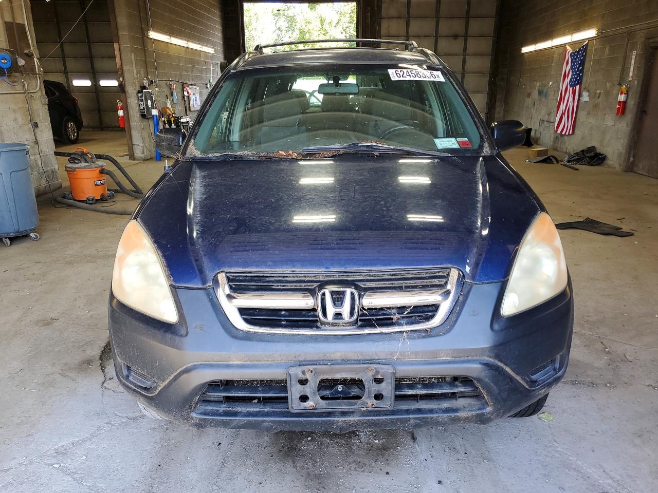 2003 Honda Cr-v Lx Blue vin: SHSRD784X3U148358