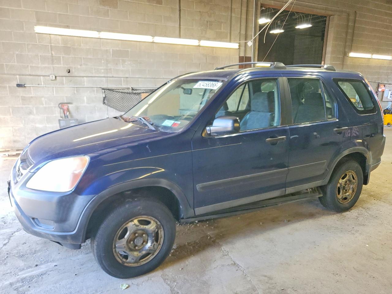 2003 Honda Cr-v Lx Blue vin: SHSRD784X3U148358