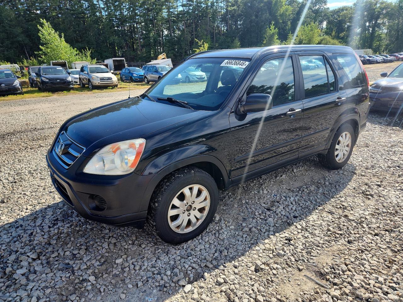 2006 Honda Cr-v Lx Black vin: SHSRD78506U428822