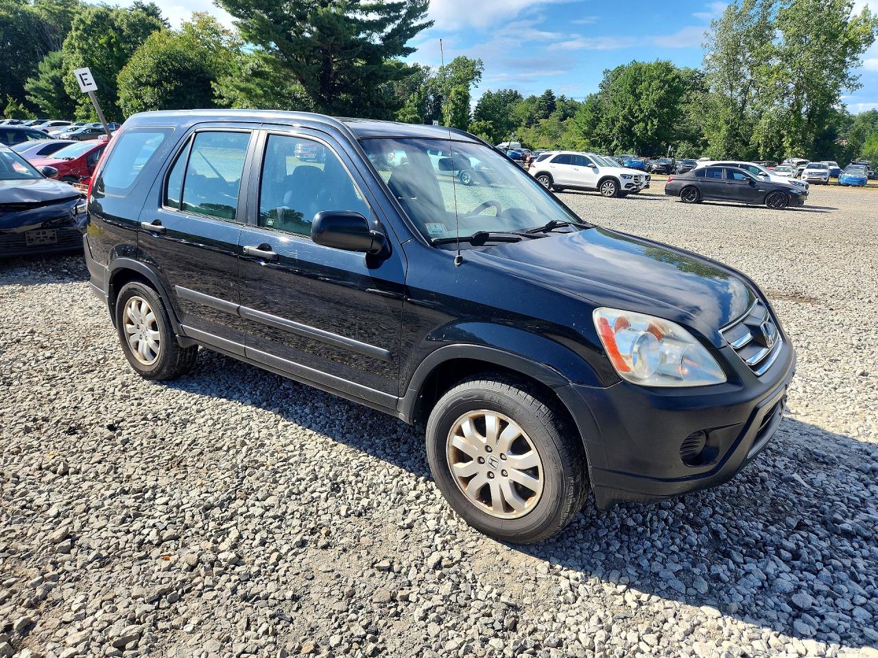 2006 Honda Cr-v Lx Black vin: SHSRD78506U428822