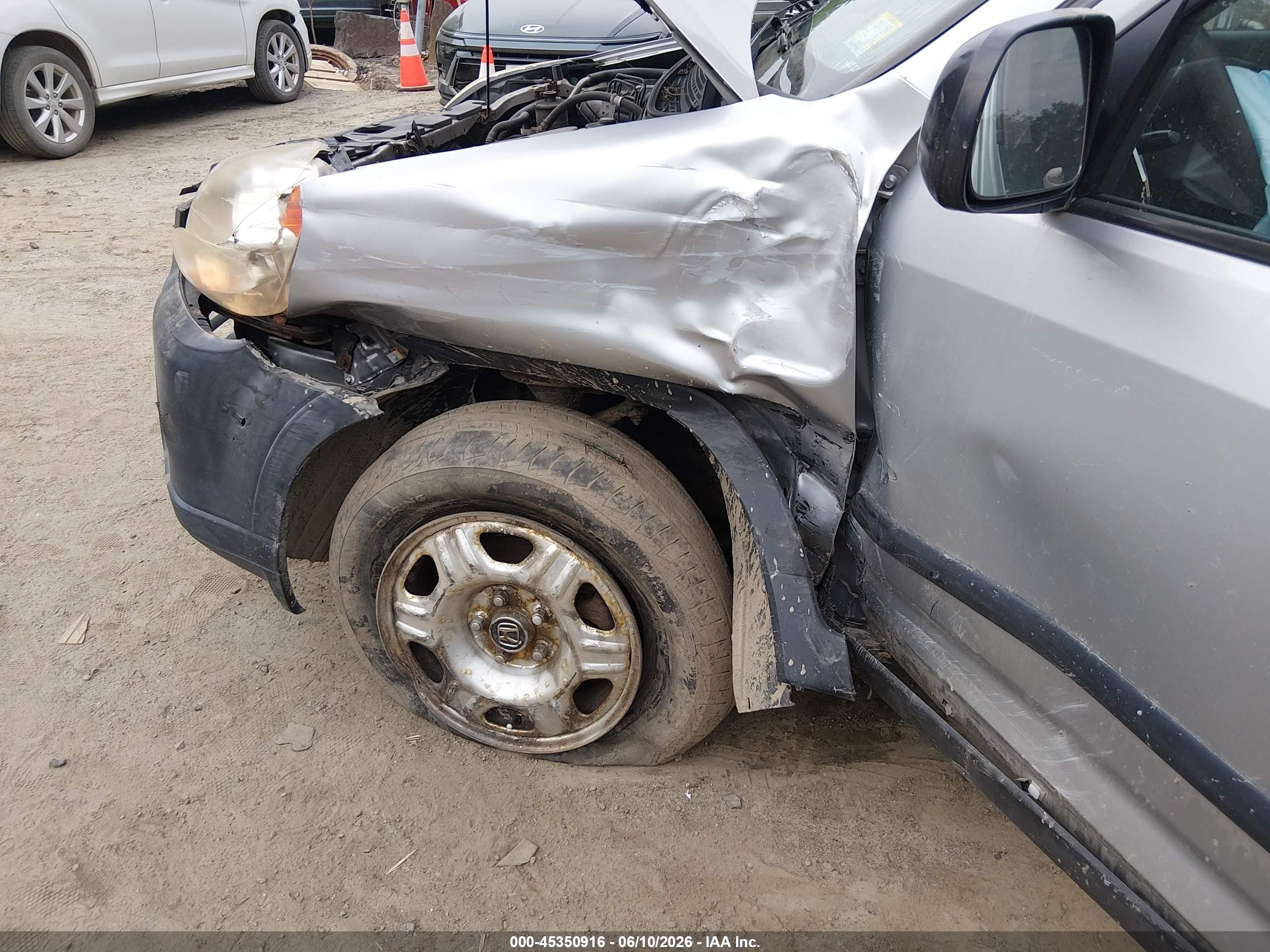 2006 Honda Cr-v Lx Silver vin: SHSRD78506U435429