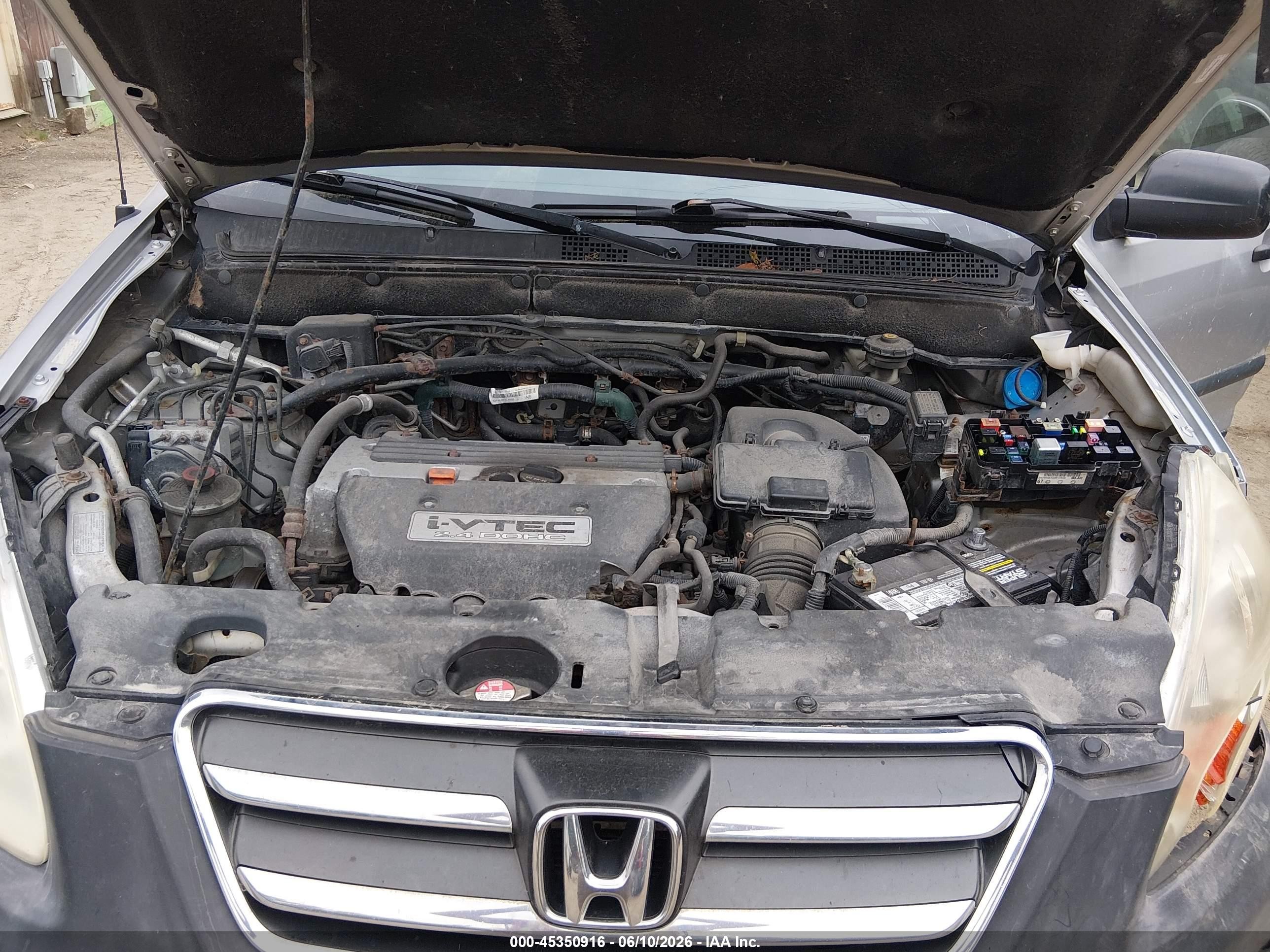 2006 Honda Cr-v Lx Silver vin: SHSRD78506U435429