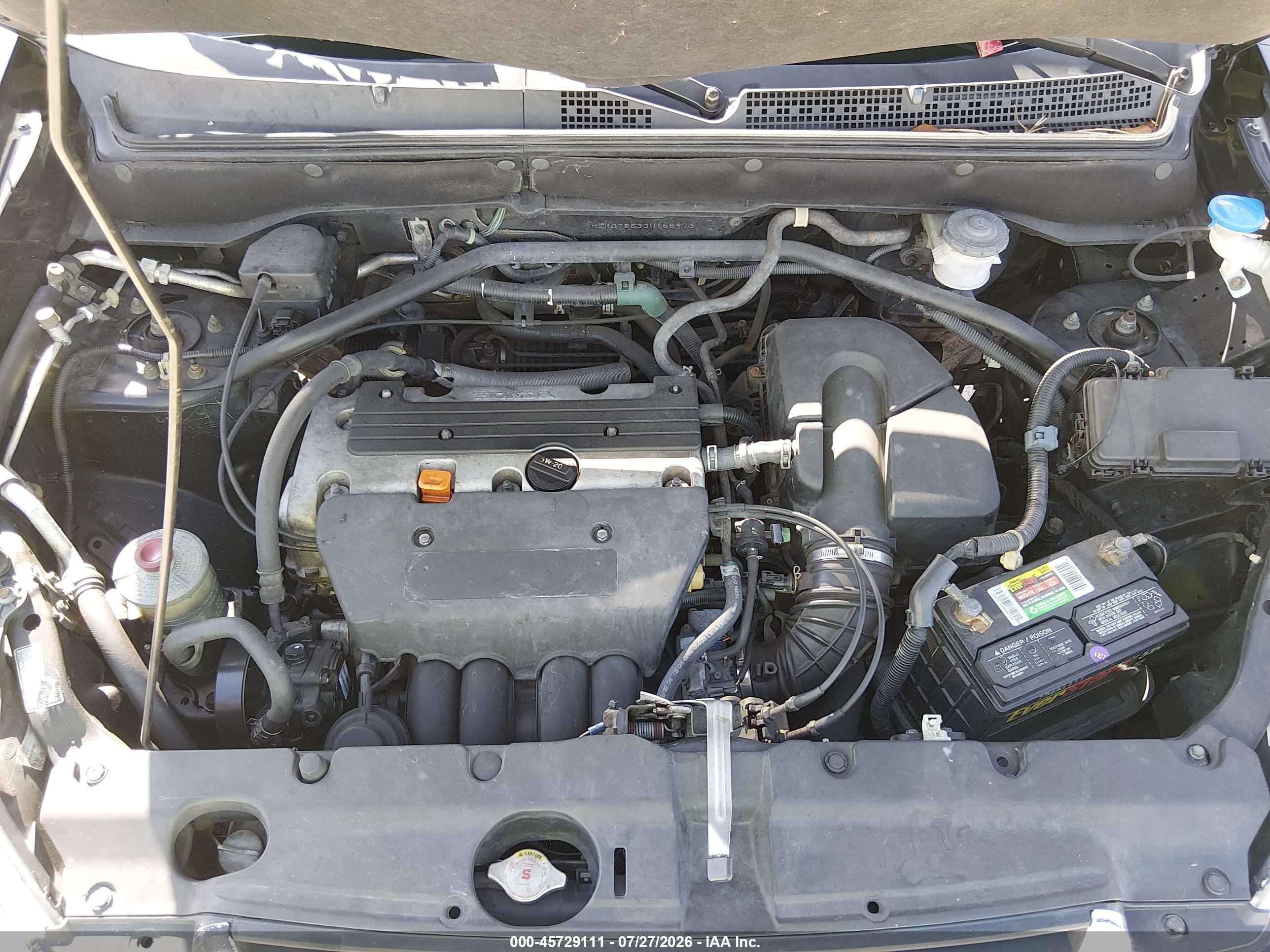 2003 Honda Cr-v Lx Gray vin: SHSRD78533U156973