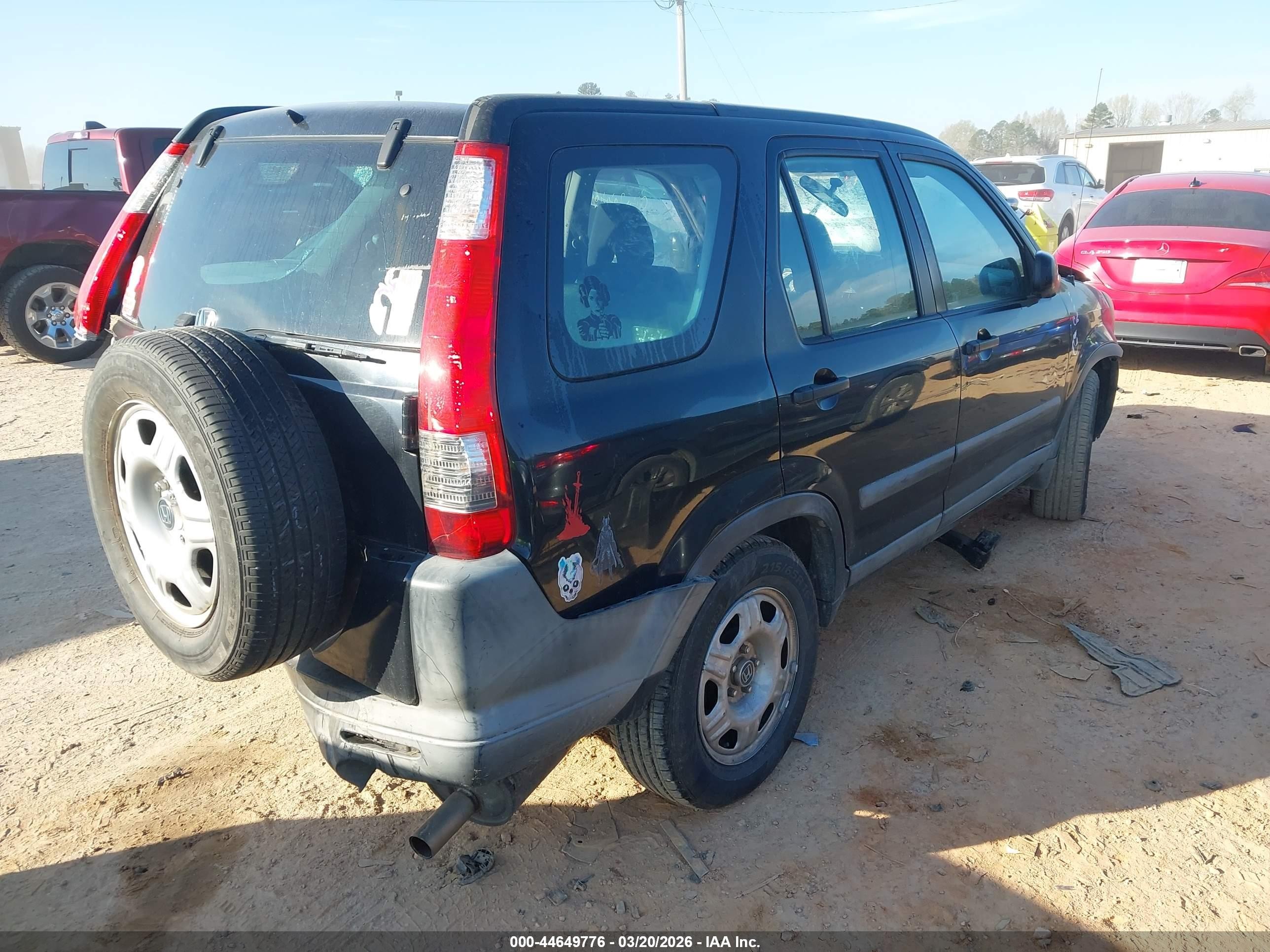 2005 Honda Cr-v Lx Black vin: SHSRD78535U304865