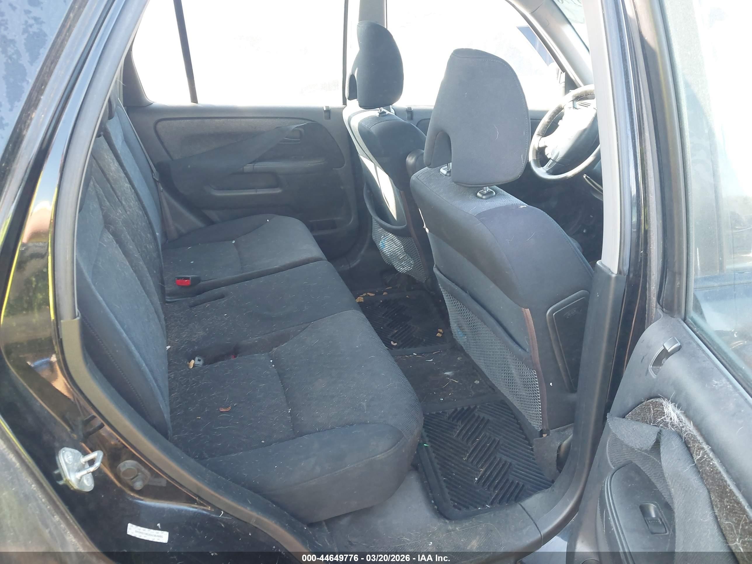 2005 Honda Cr-v Lx Black vin: SHSRD78535U304865