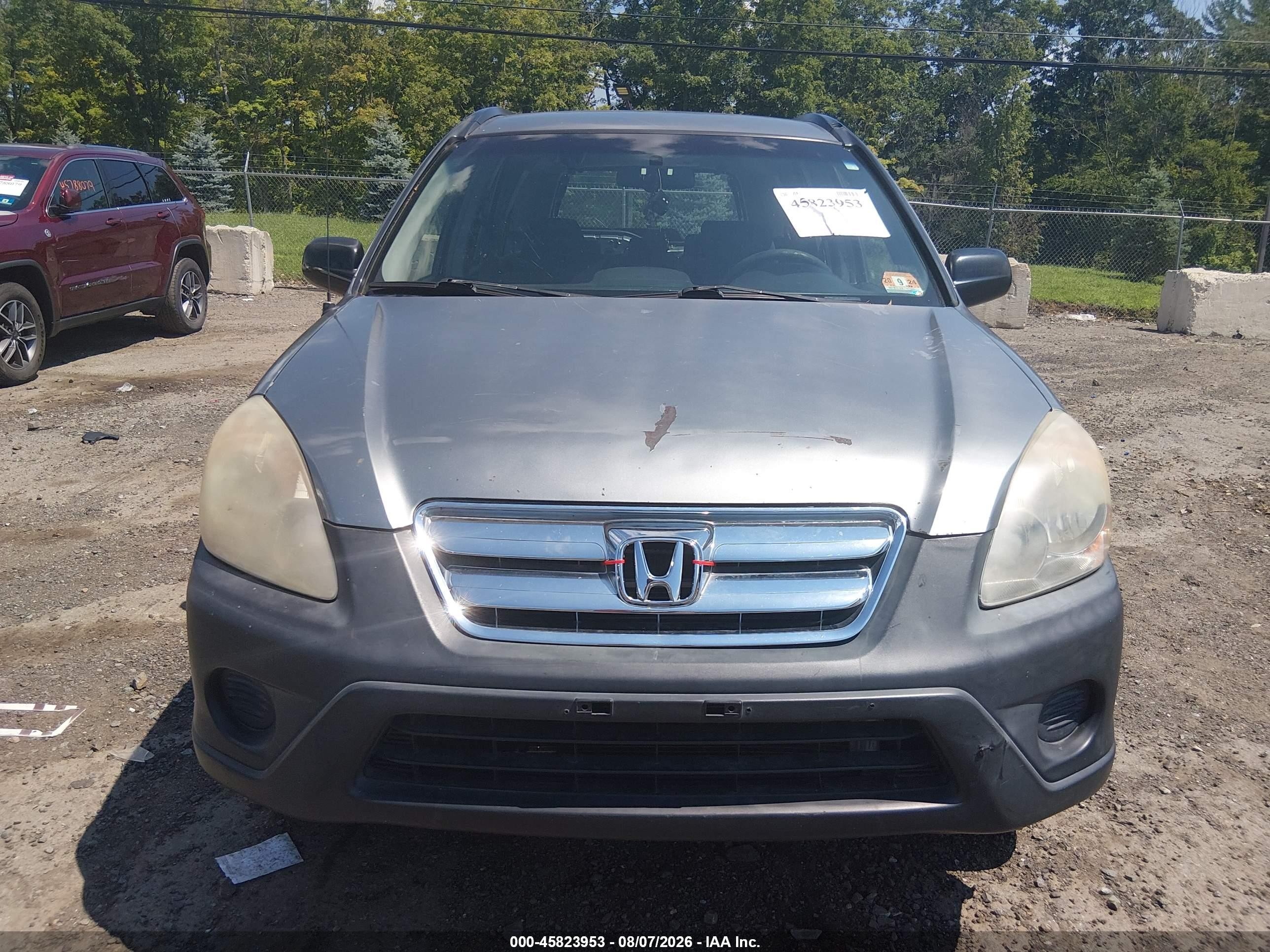 2005 Honda Cr-v Lx Silver vin: SHSRD78535U335713