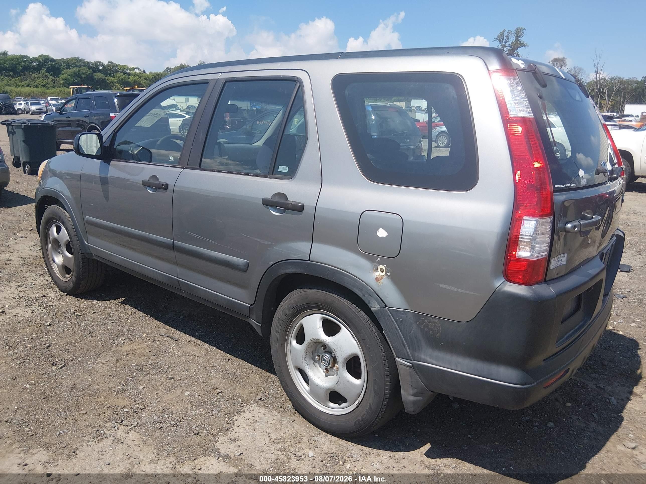 2005 Honda Cr-v Lx Silver vin: SHSRD78535U335713