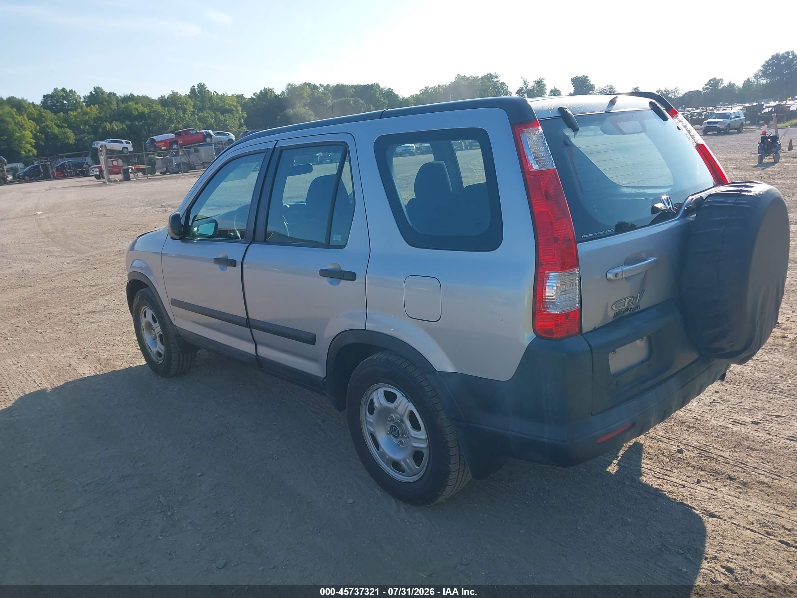 2005 Honda Cr-v Lx Серебряный vin: SHSRD78545U310805