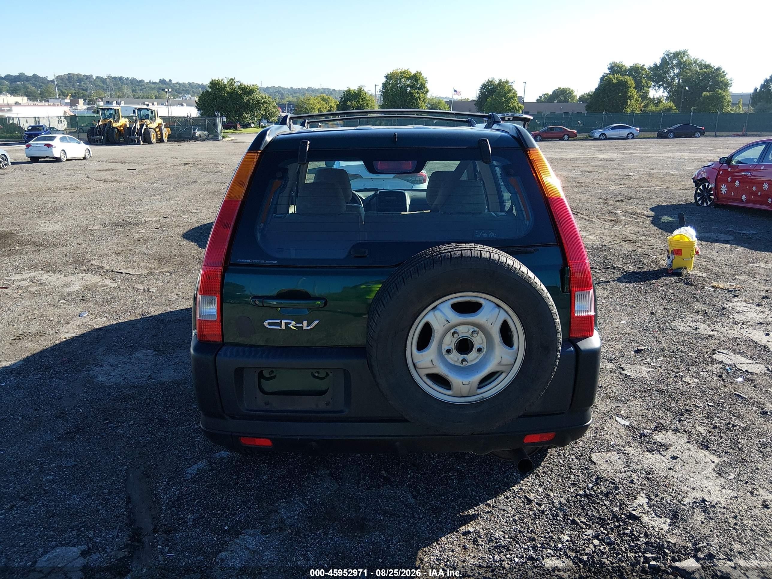 2004 Honda Cr-v Lx Green vin: SHSRD78554U238818