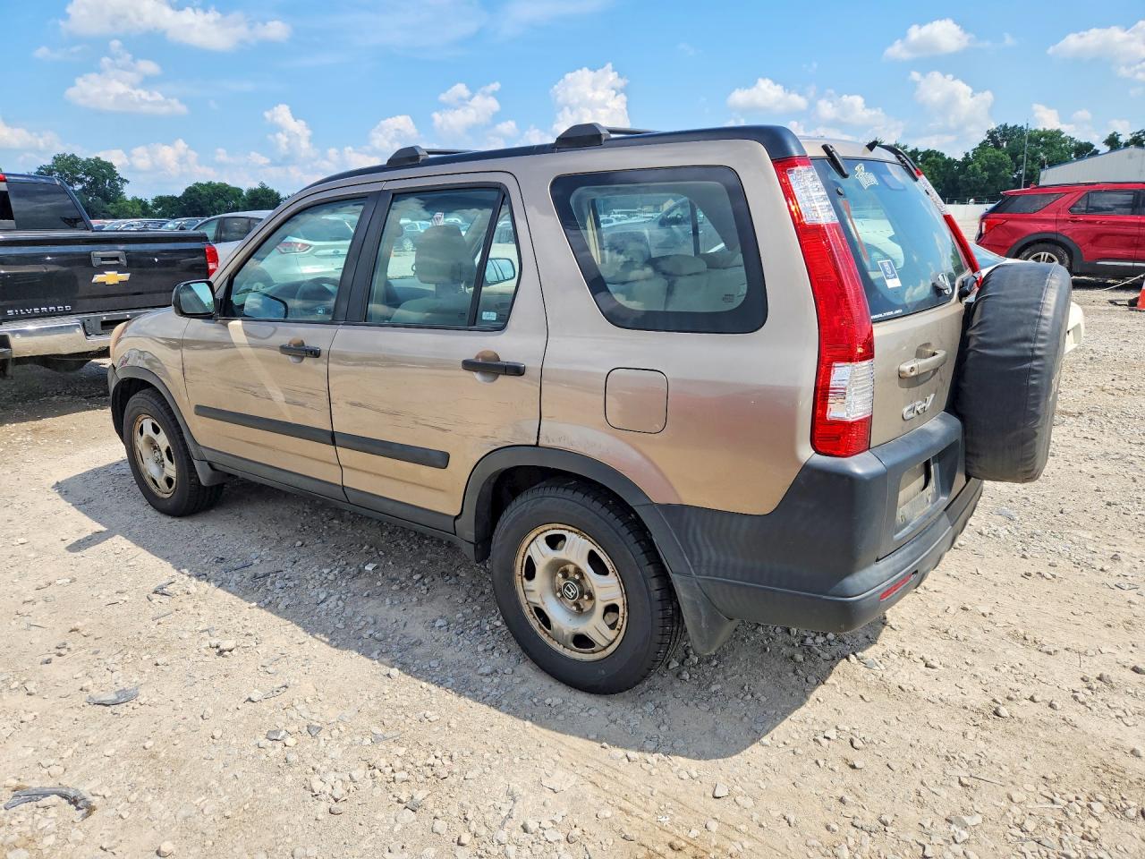 2005 Honda Cr-v Lx Желто-коричневый vin: SHSRD78555U345949