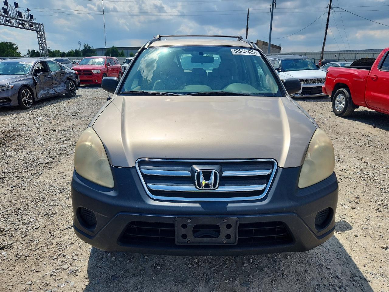 2005 Honda Cr-v Lx Желто-коричневый vin: SHSRD78555U345949