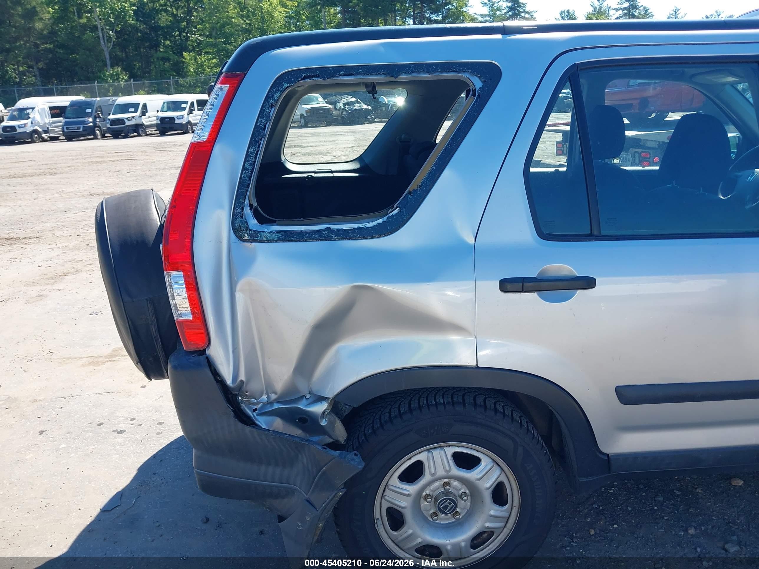 2006 Honda Cr-v Lx Silver vin: SHSRD78556U416309