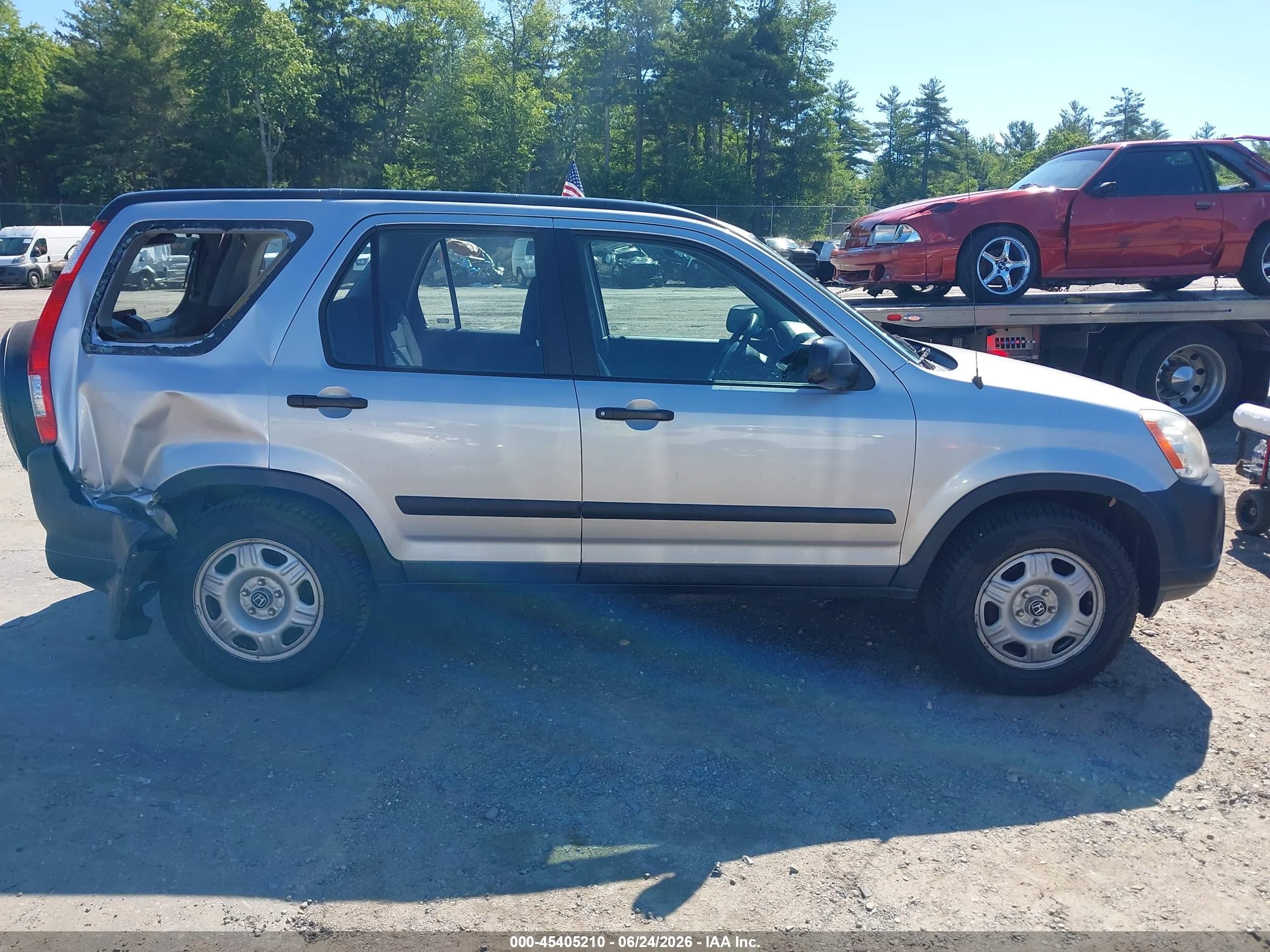 2006 Honda Cr-v Lx Silver vin: SHSRD78556U416309