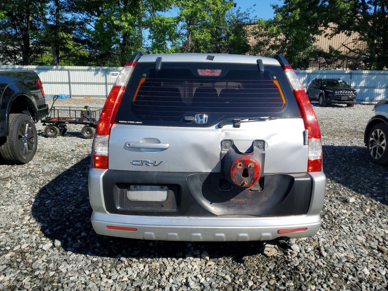2006 Honda Cr-v Lx Silver vin: SHSRD78566U437248