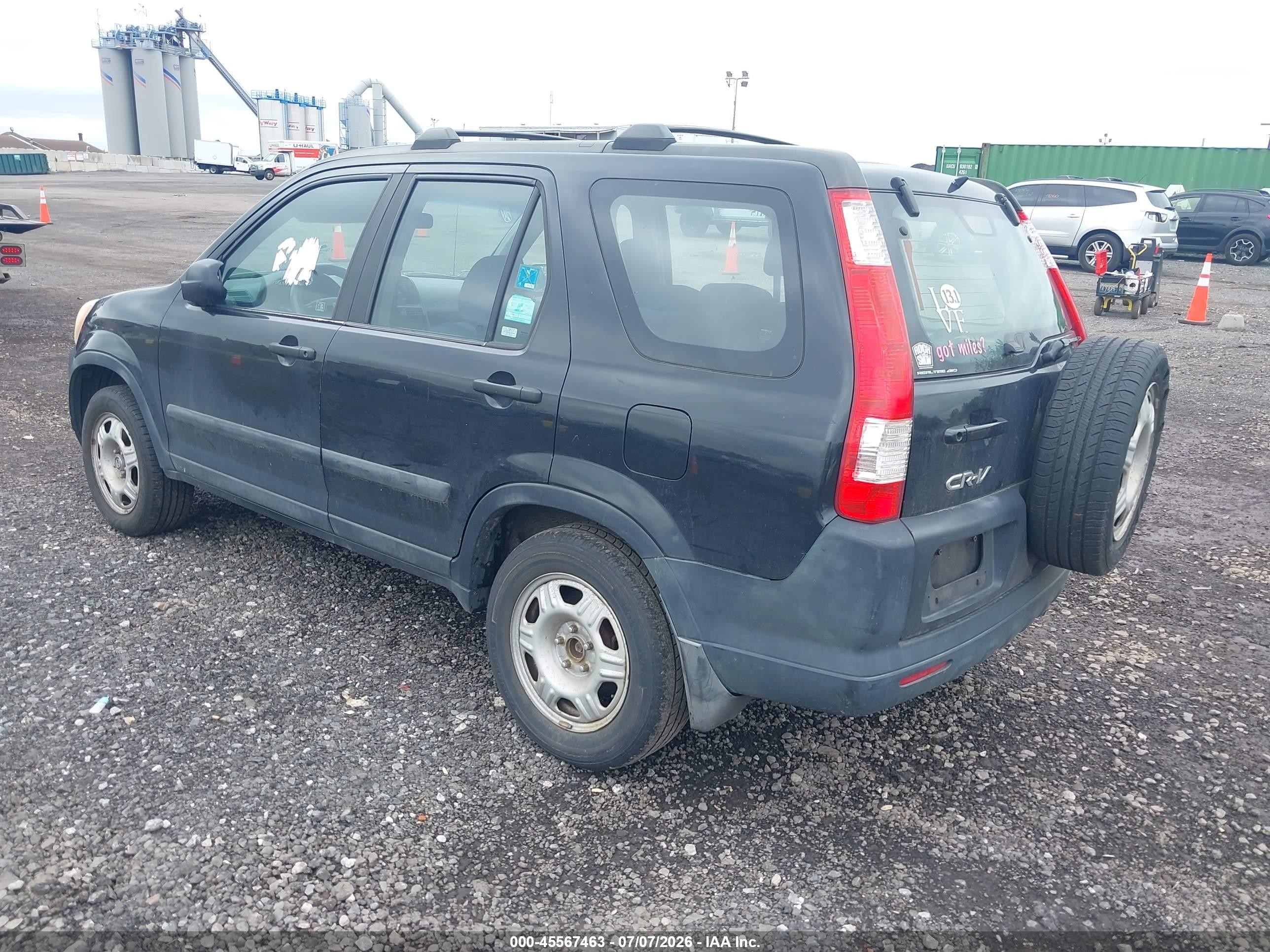 2005 Honda Cr-v Lx Black vin: SHSRD78575U315223