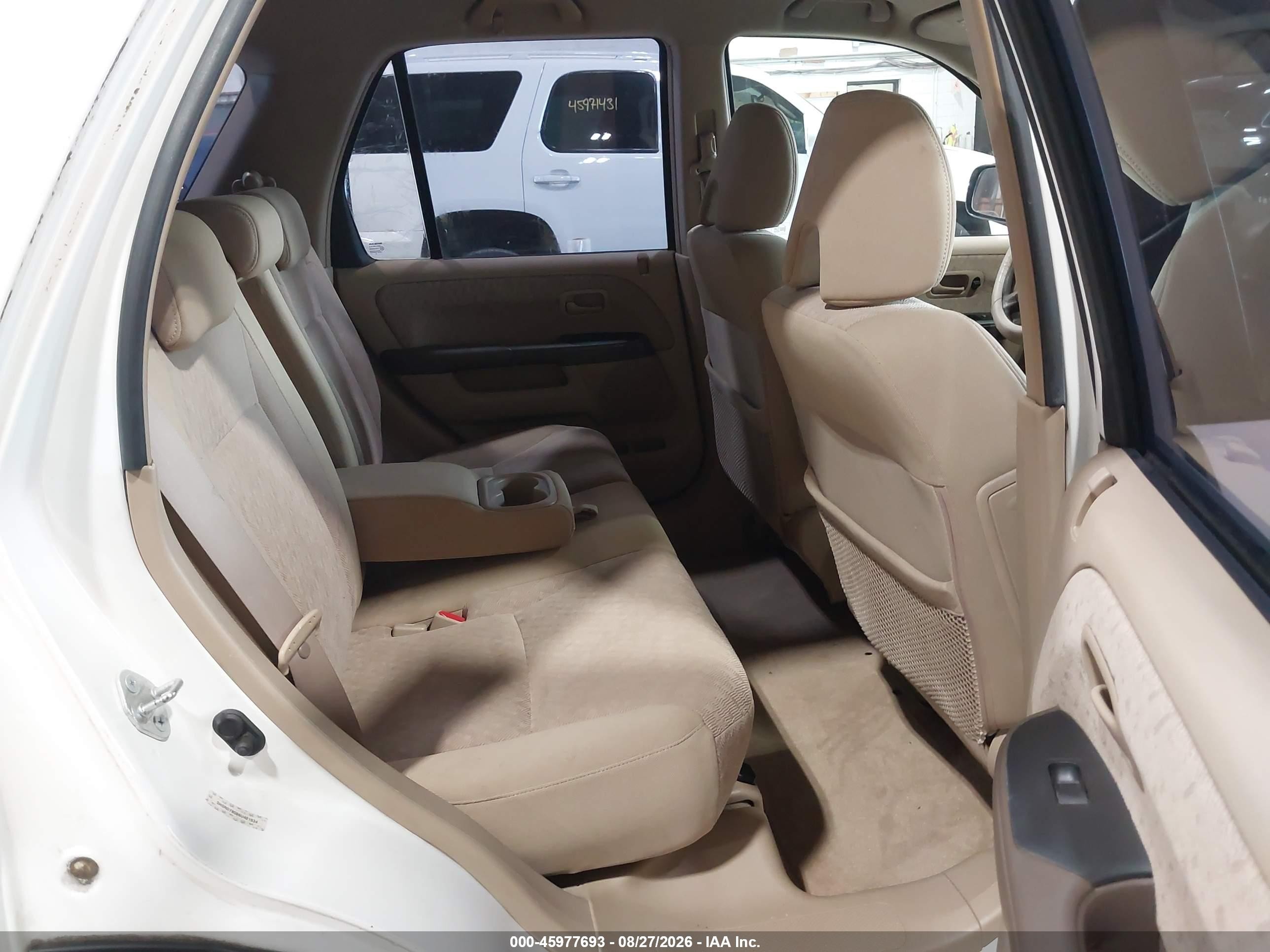 2006 Honda Cr-v Lx White vin: SHSRD78586U401934