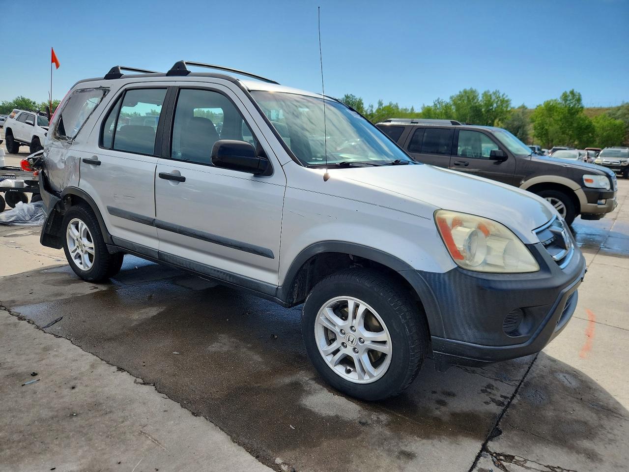 2006 Honda Cr-v Lx Silver vin: SHSRD78586U425411